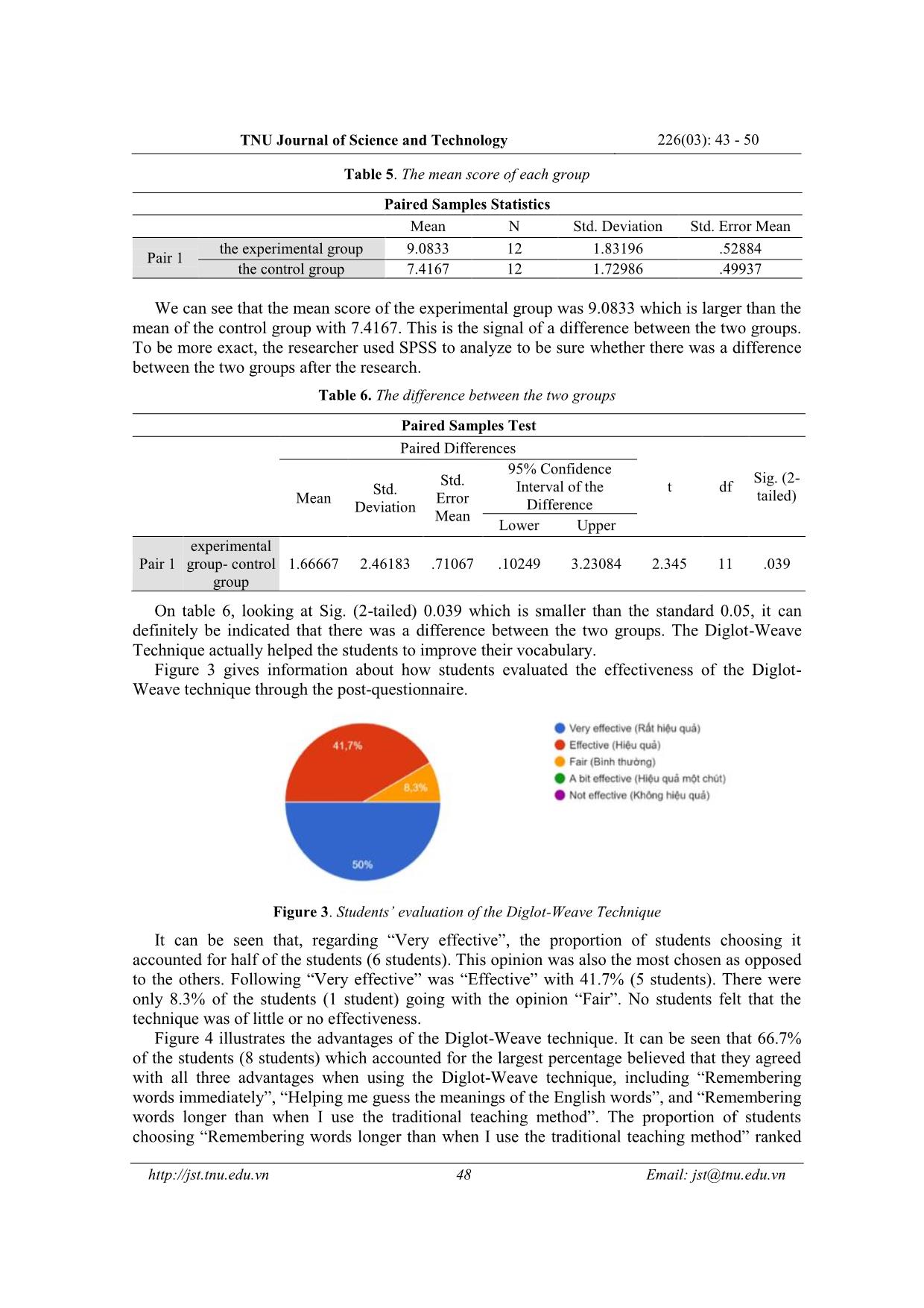 Improving students’ vocabulary using the diglot - Weave technique trang 6