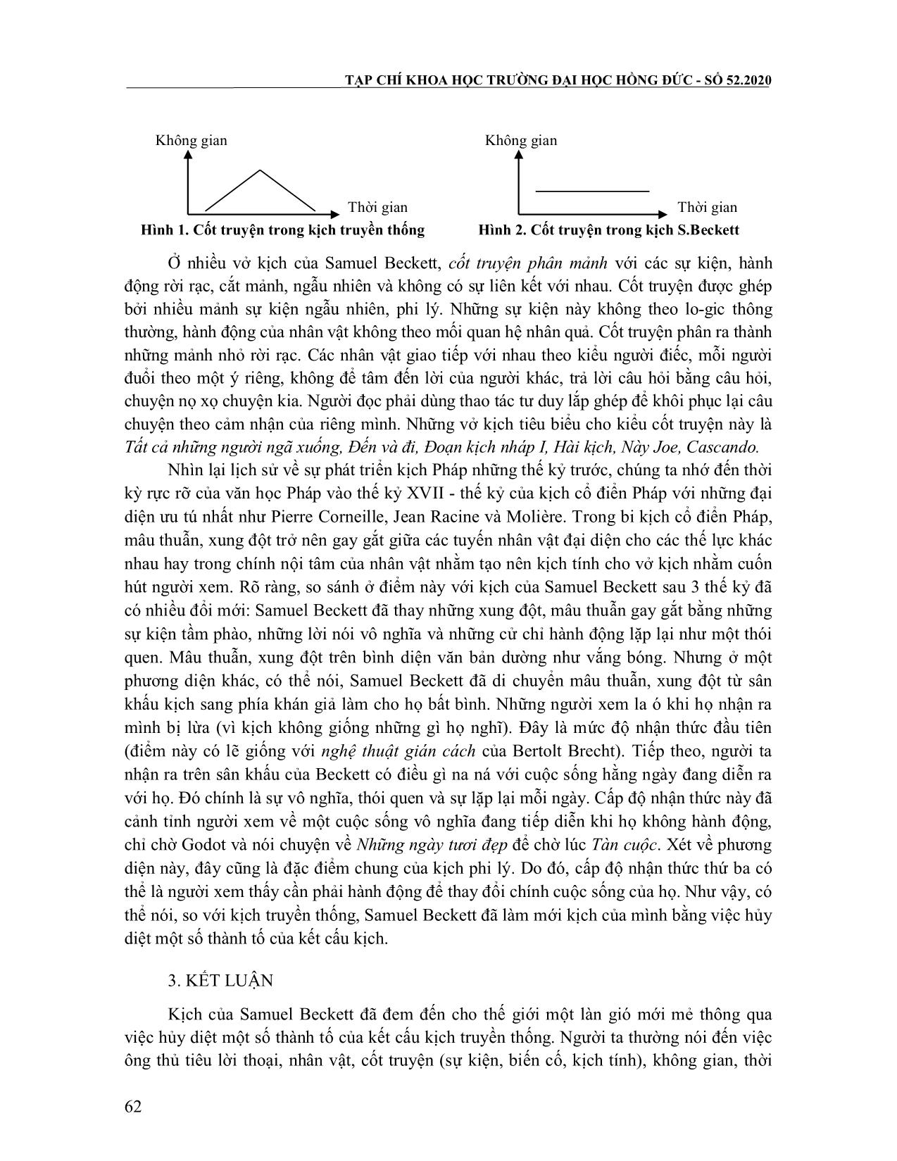 Kịch samuel beckett: hủy diệt thành tố của kết cấu kịch truyền thống trang 7