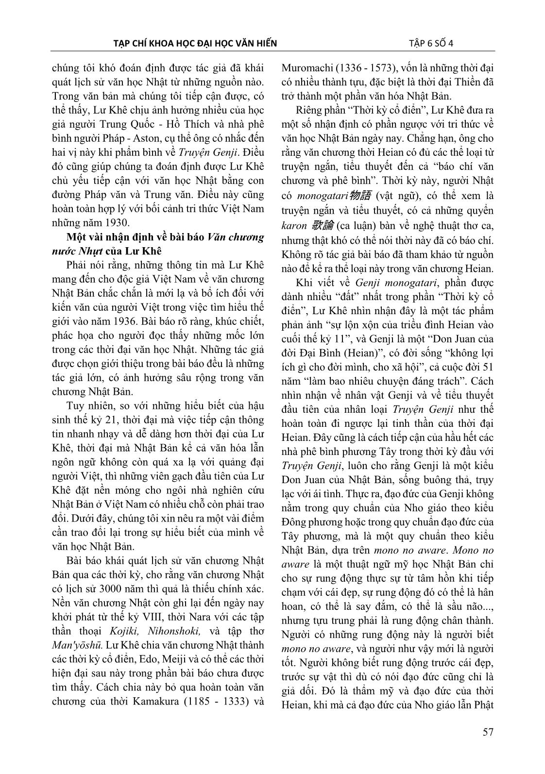 Lư Khê và bài báo đầu tiên ở nam kỳ giới thiệu văn học Nhật Bản trang 5