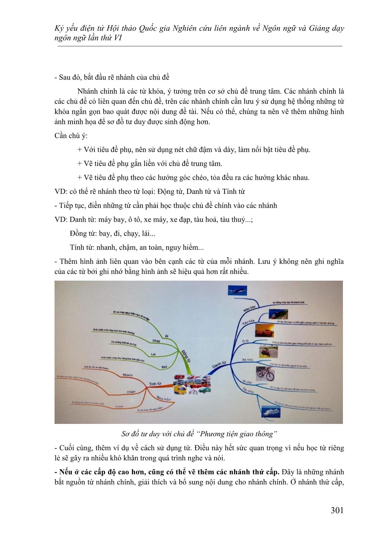 Phương pháp dạy từ vựng tiếng Việt cho người nước ngoài bằng sơ đồ tư duy trang 10