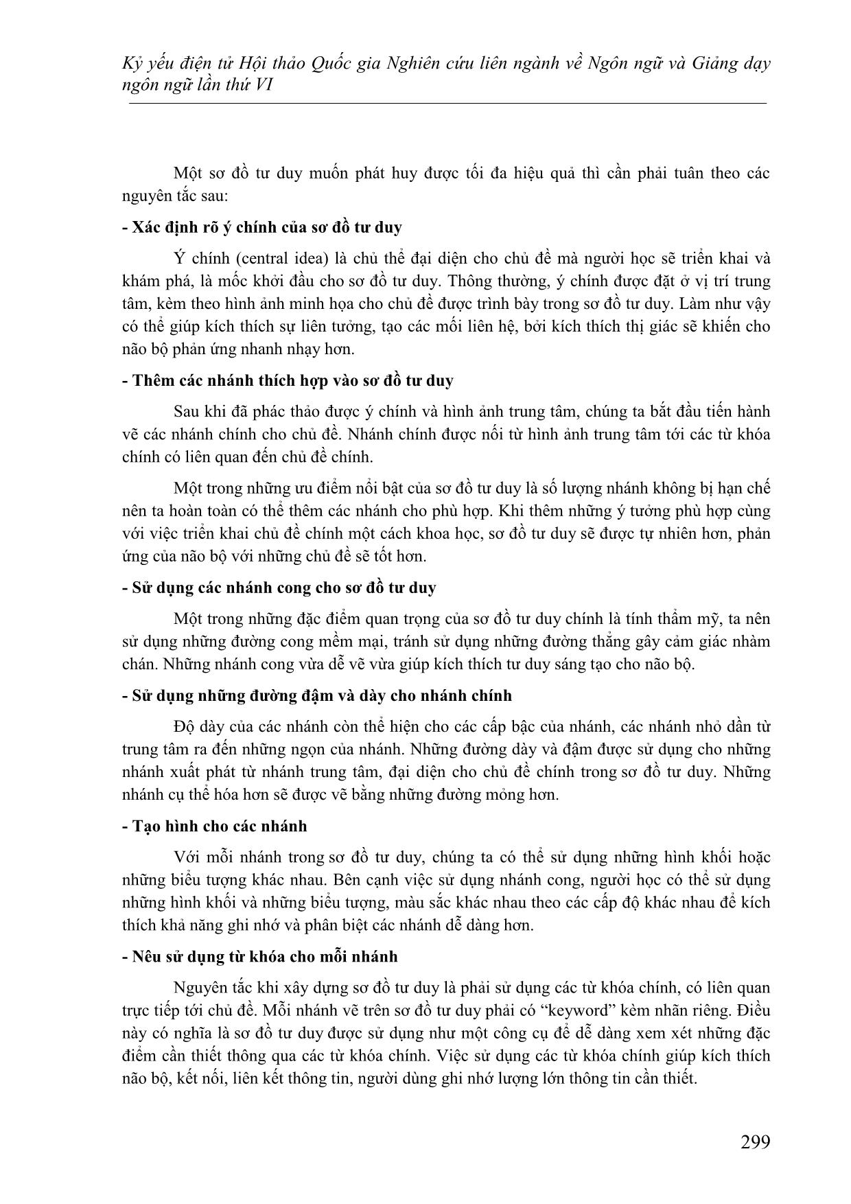 Phương pháp dạy từ vựng tiếng Việt cho người nước ngoài bằng sơ đồ tư duy trang 8