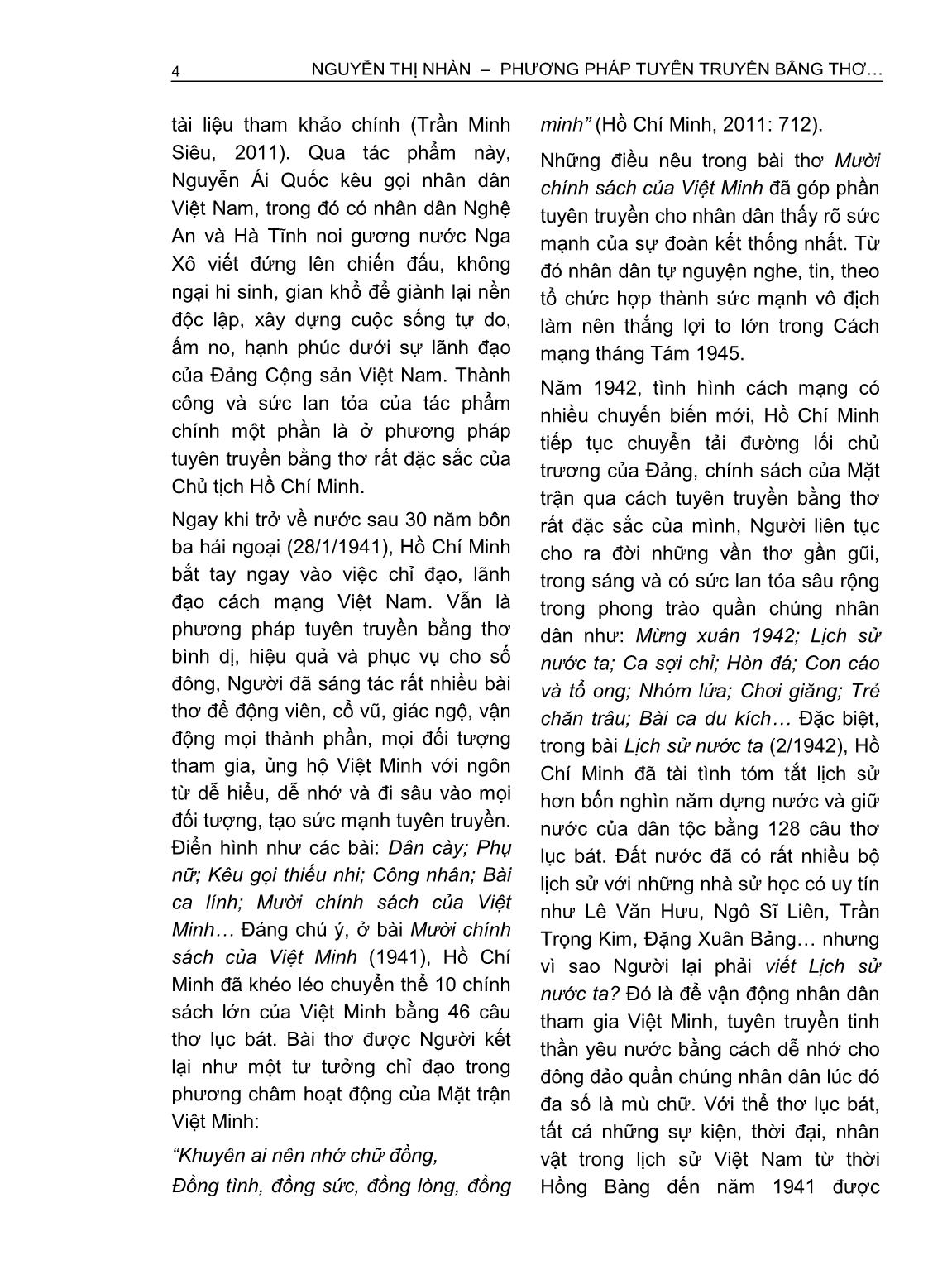 Phương pháp tuyên truyền bằng thơ của Hồ Chí Minh trang 4