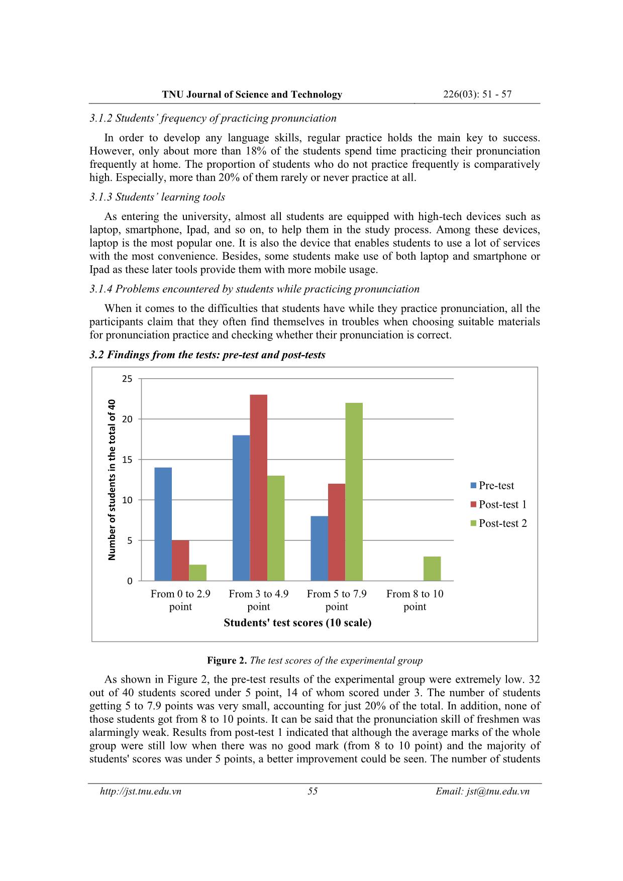The effectiveness of otter application in improving english freshmen’s pronunciation at school of foreign languages - Thai nguyen university trang 5
