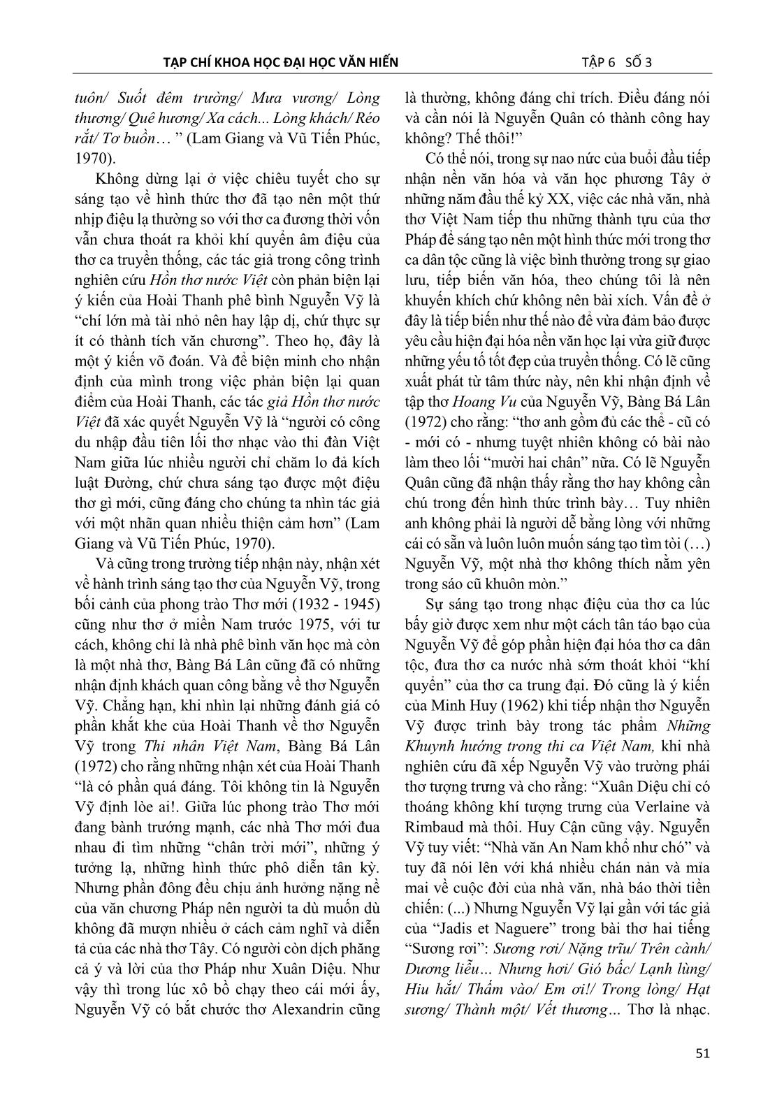 Thơ Nguyễn Vỹ trong tiếp nhận của phê bình văn học ở miền Nam giai đoạn 1954 – 1975 trang 3