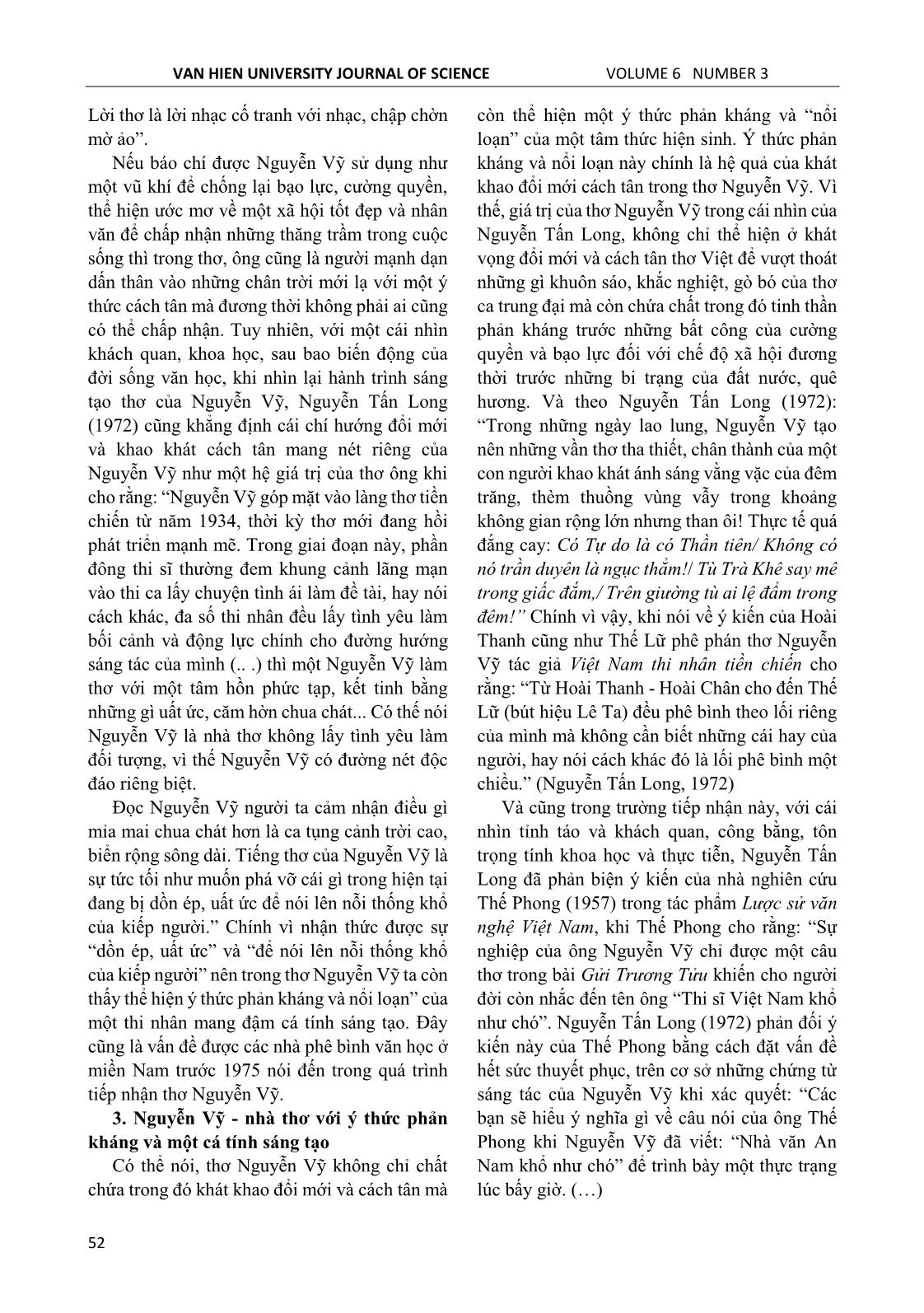 Thơ Nguyễn Vỹ trong tiếp nhận của phê bình văn học ở miền Nam giai đoạn 1954 – 1975 trang 4