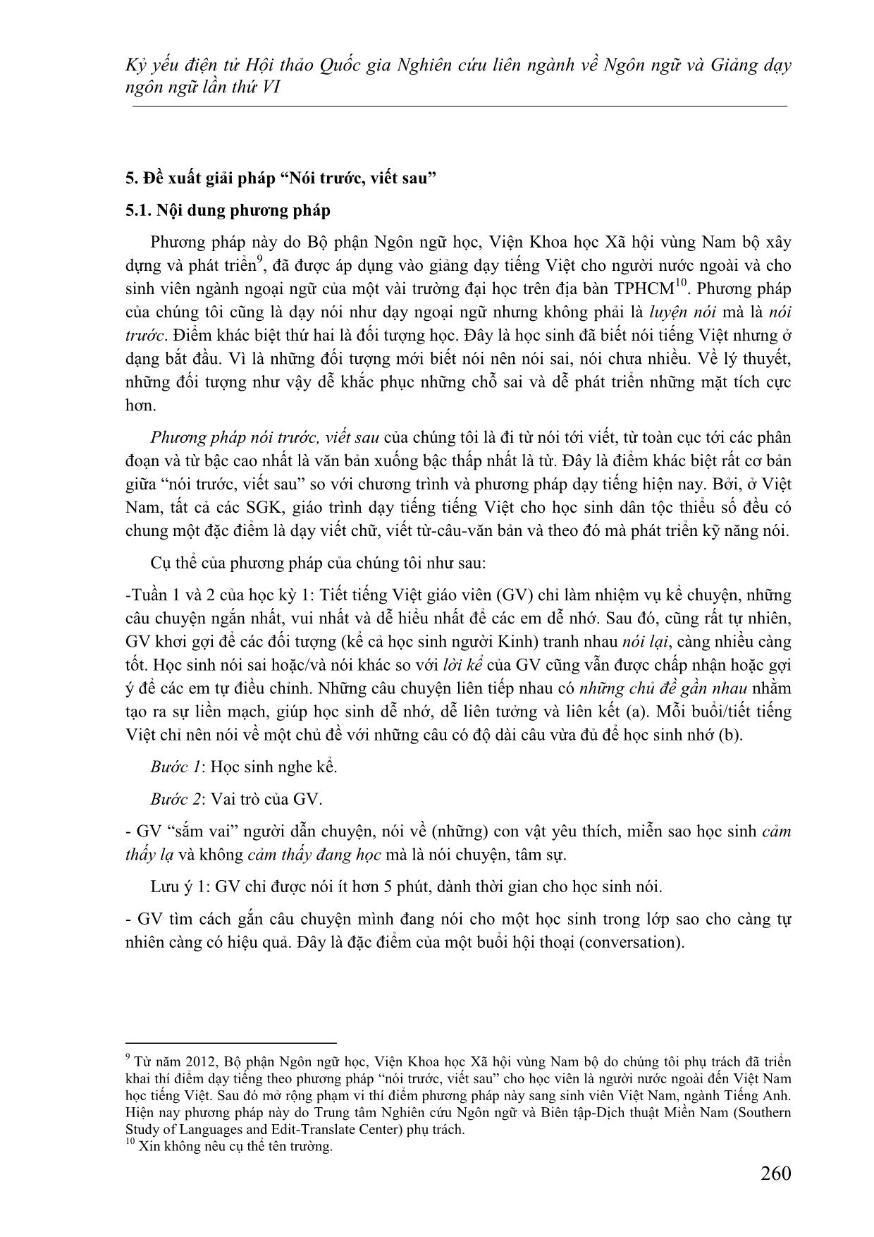 Thử áp dụng một phương pháp dạy tiếng việt cho học sinh dân tộc thiểu số (trường hợp dạy cho học sinh cấp tiểu học Stiêng và Khmer ở Bình Phước) trang 8