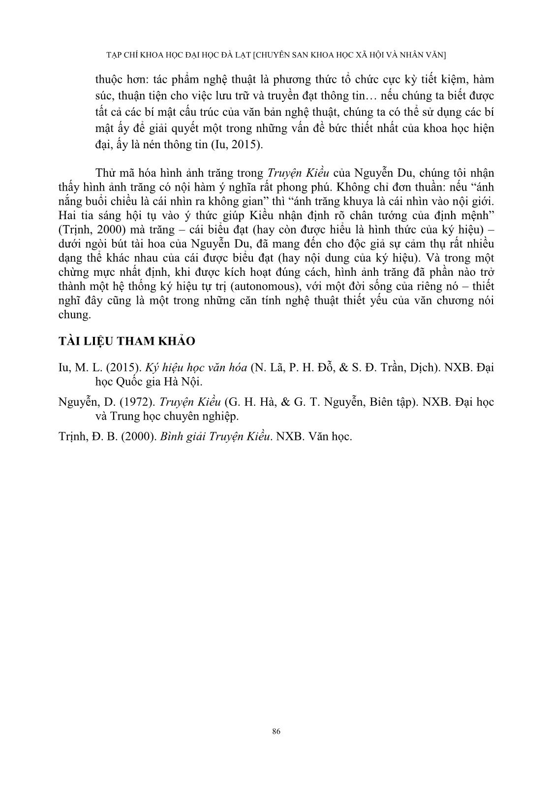 Thử mã hóa hình ảnh trăng trong truyện Kiều của Nguyễn Du trang 10