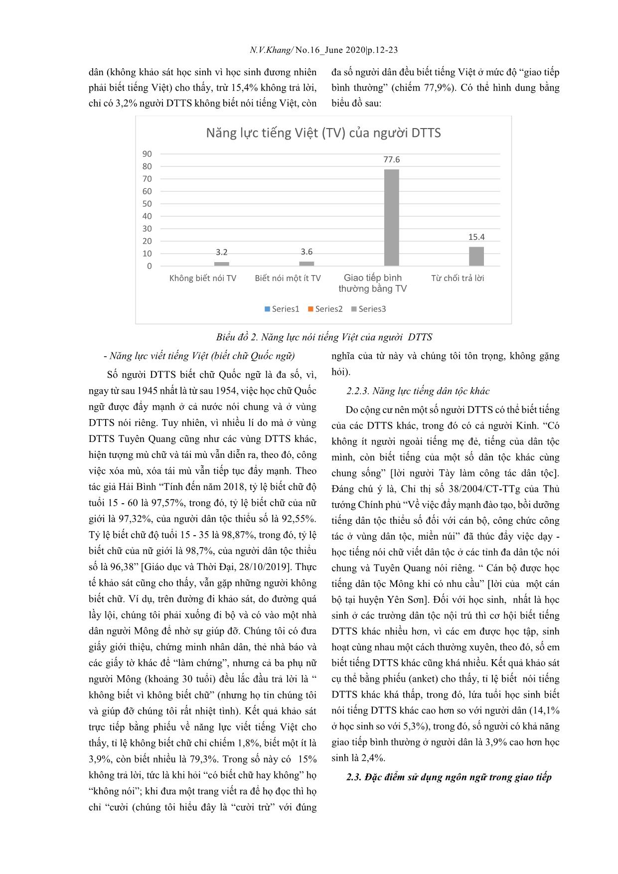 Trạng thái đa ngữ xã hội và tình hình sử dụng ngôn ngữ tại địa bàn dân tộc thiểu số tỉnh Tuyên Quang trang 5