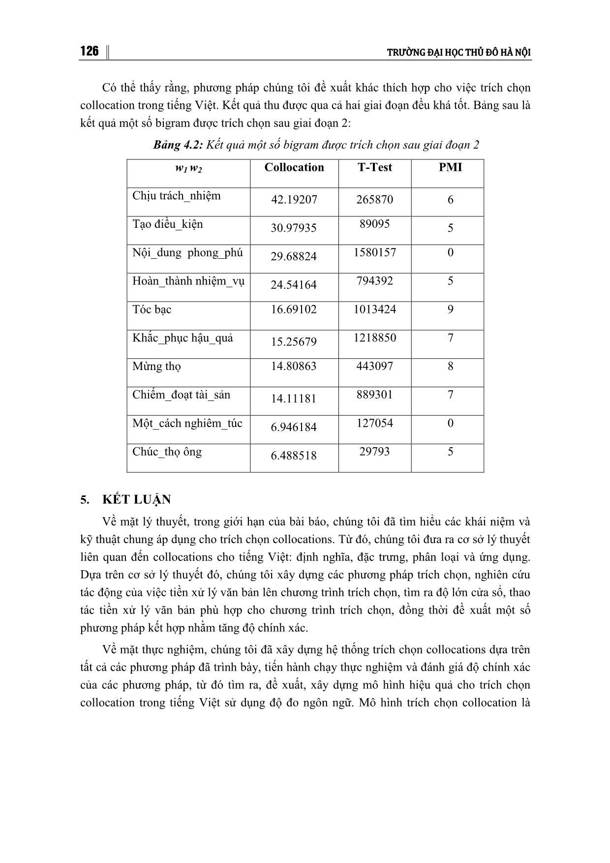 Trích chọn collocation tiếng Việt từ kho ngữ liệu văn bản trang 10