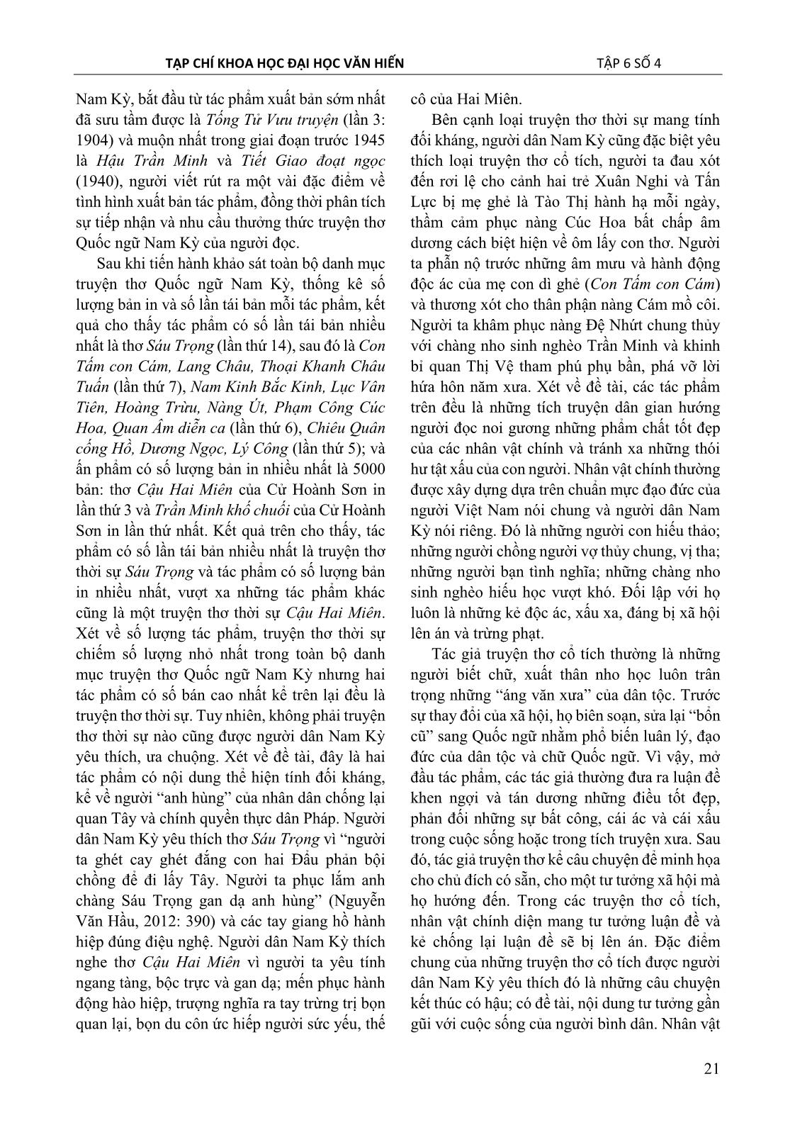 Truyện thơ Quốc ngữ Nam kỳ – Một loại hình văn chương bị lãng quên trang 5
