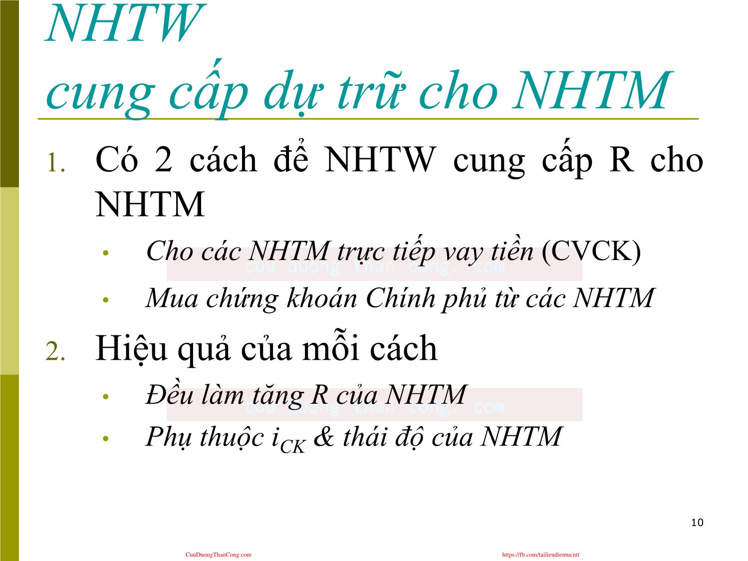 Hệ thống tài chính - Ngân hàng trung ương với quá trình cung ứng tiền tệ trang 10