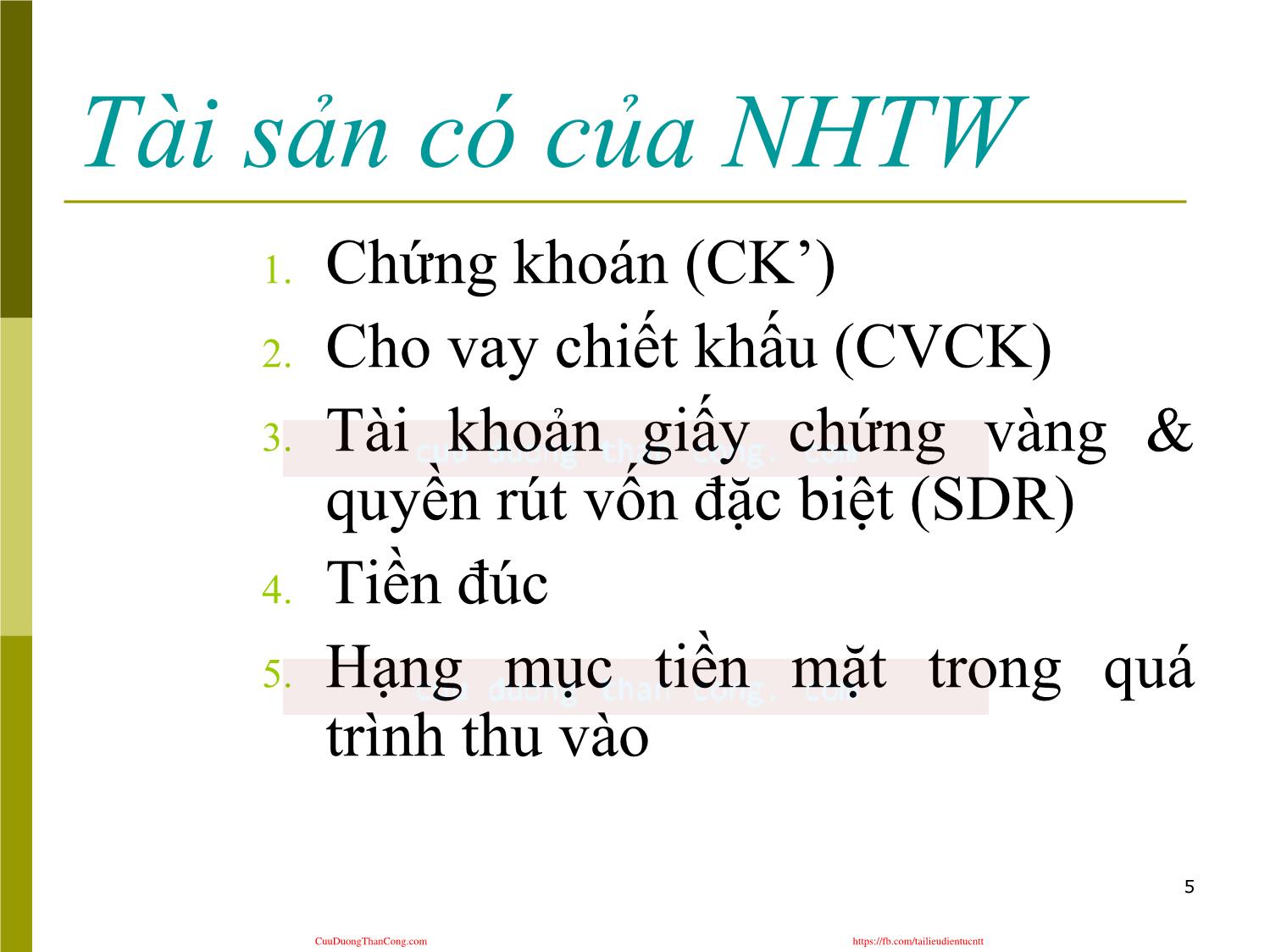 Hệ thống tài chính - Ngân hàng trung ương với quá trình cung ứng tiền tệ trang 5