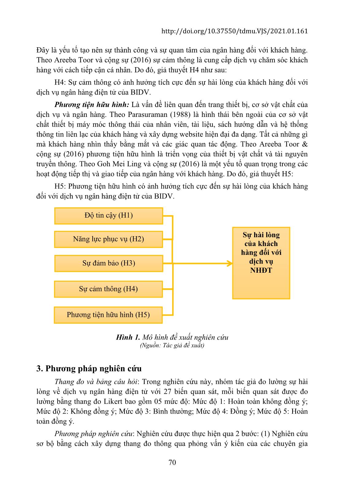 Đánh giá sự hài lòng của khách hàng về dịch vụ ngân hàng điện tử tại ngân hàng thương mại cổ phần đầu tư và phát triển Việt Nam – Chi nhánh Bình Dương trang 5