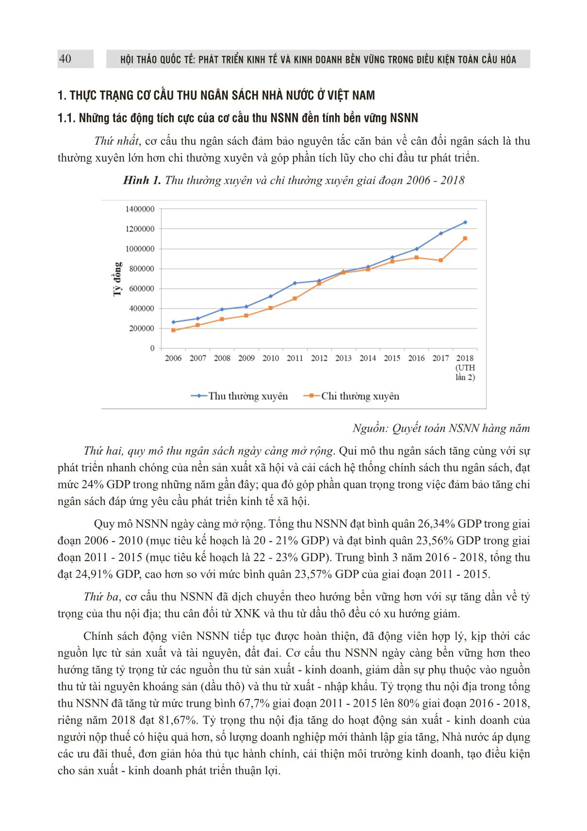 Đổi mới cơ cấu thu ngân sách nhà nước ở Việt Nam theo hướng bền vững trang 2
