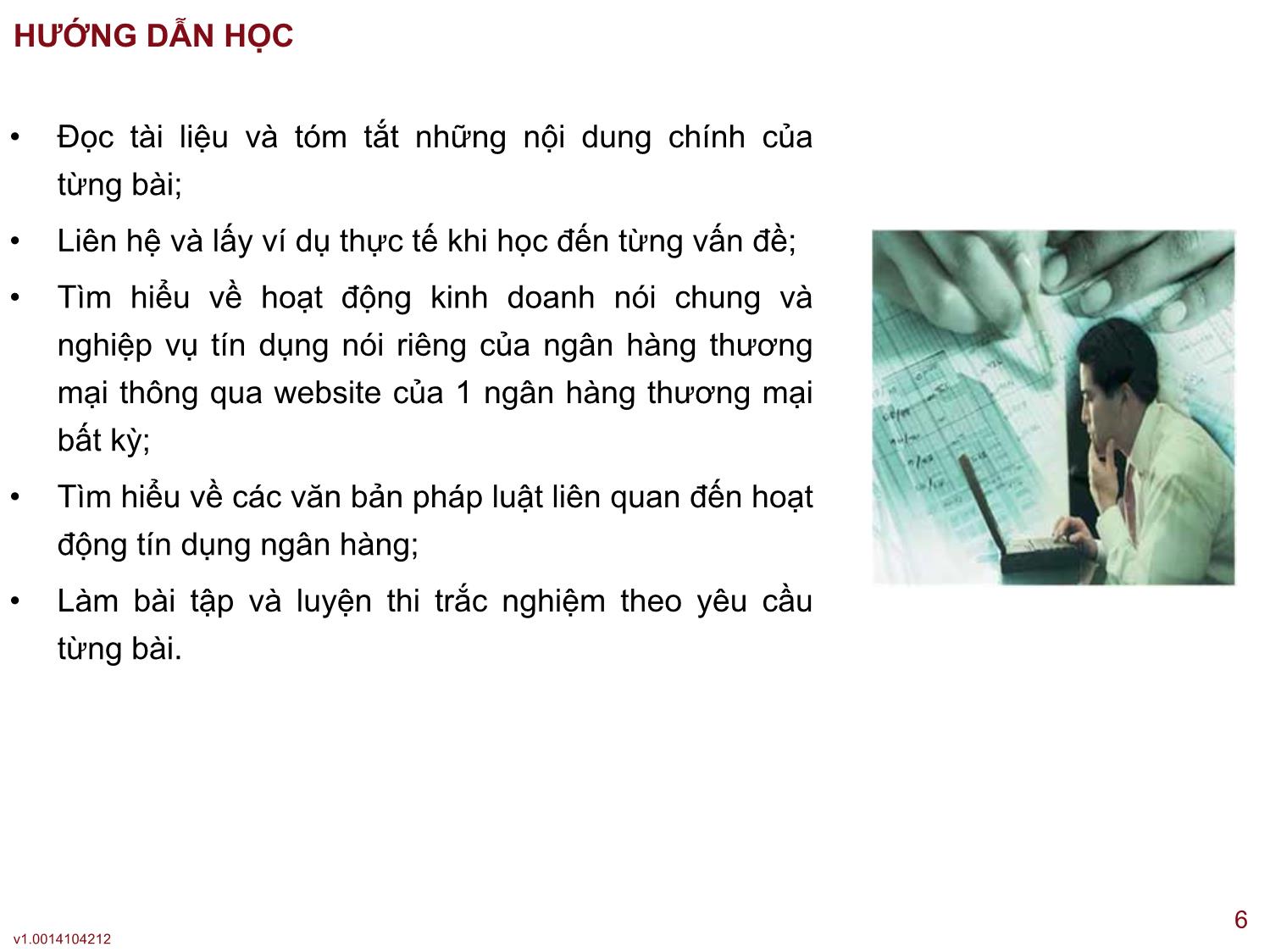 Tín dụng ngân hàng - Bài 5: Quy trình cho vay của các ngân hàng thương mại Việt Nam trang 6