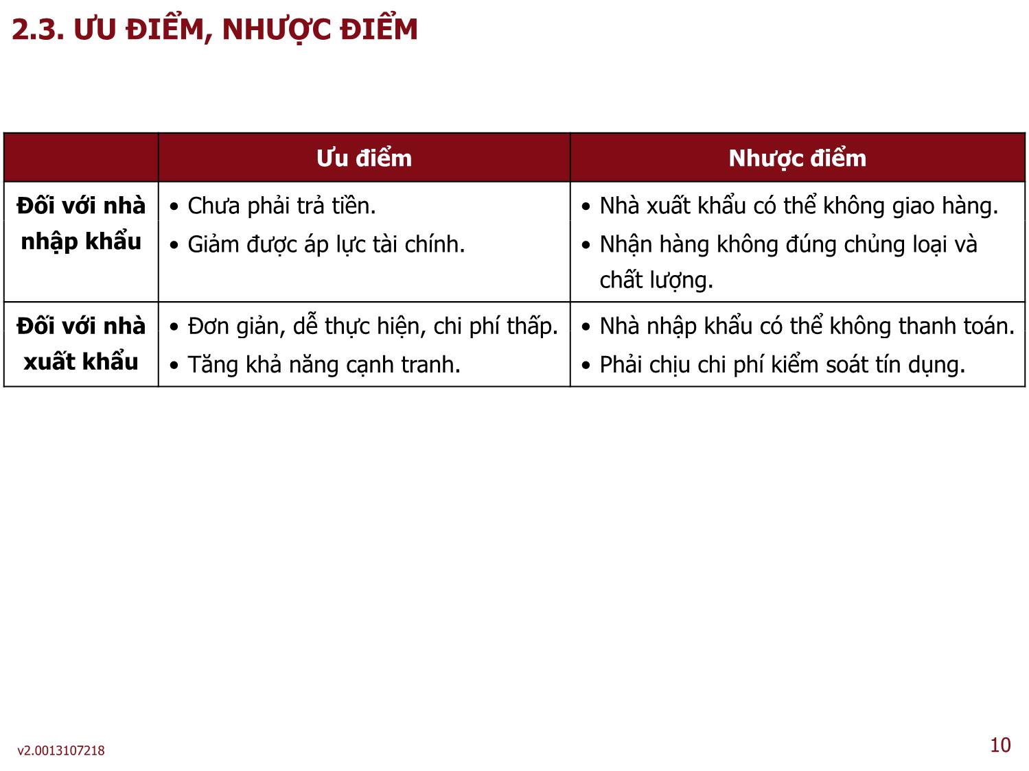 Bài 4: Phương thức thanh toán ứng trước ghi sổ và chuyển tiền trang 10