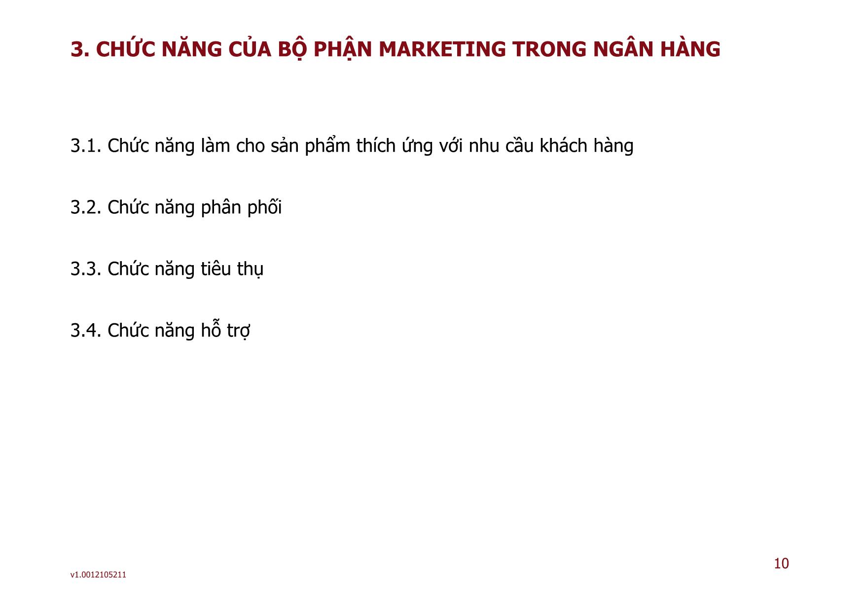 Marketing ngân hàng - Bài 01: Tổng quan về marketing ngân hàng trang 10