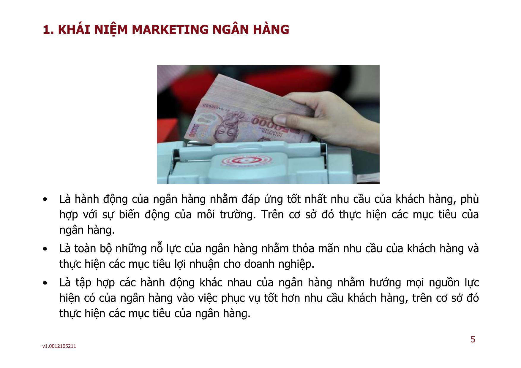 Marketing ngân hàng - Bài 01: Tổng quan về marketing ngân hàng trang 5