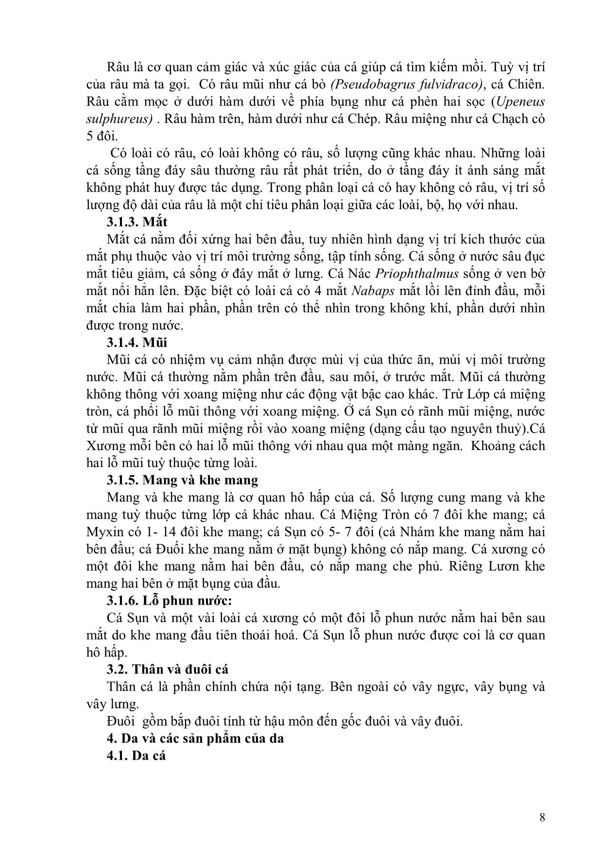 Bài giảng môn Ngư loại trang 8