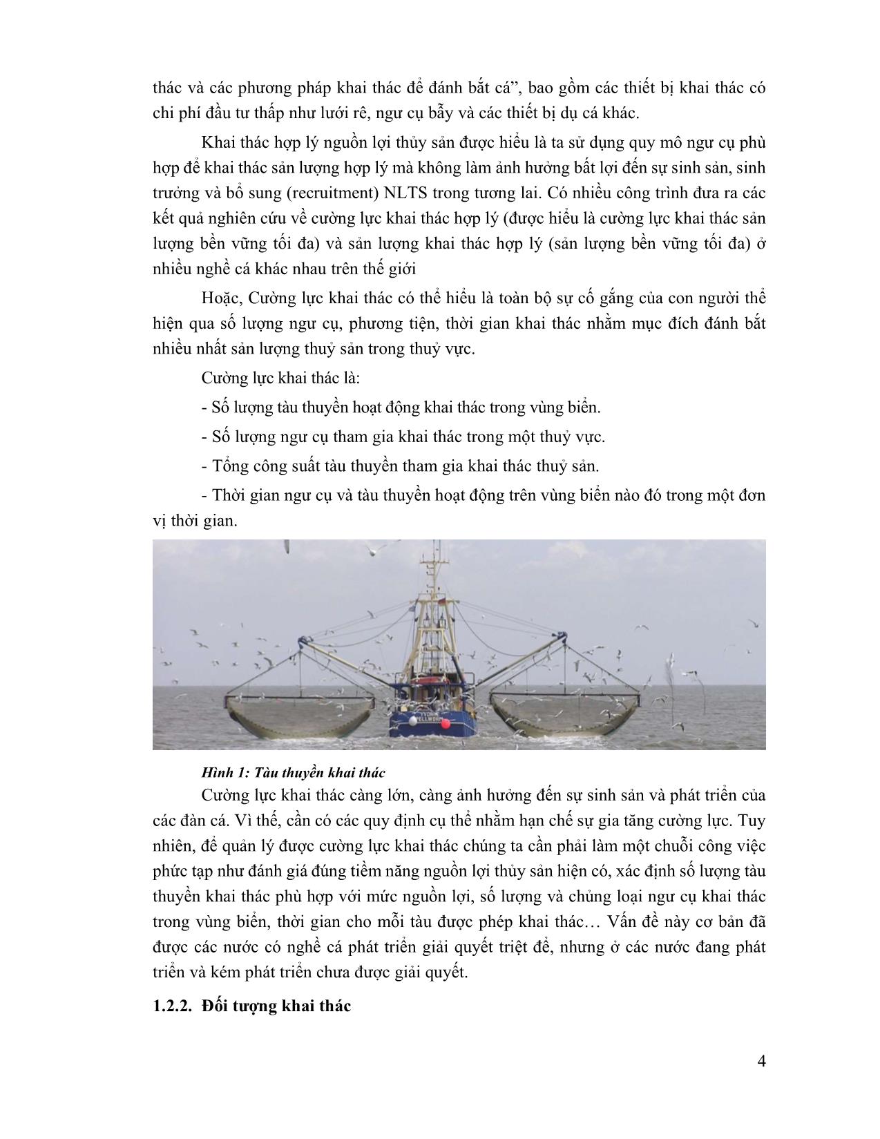 Bài giảng Quy hoạch và chính sách nghề cá trang 4