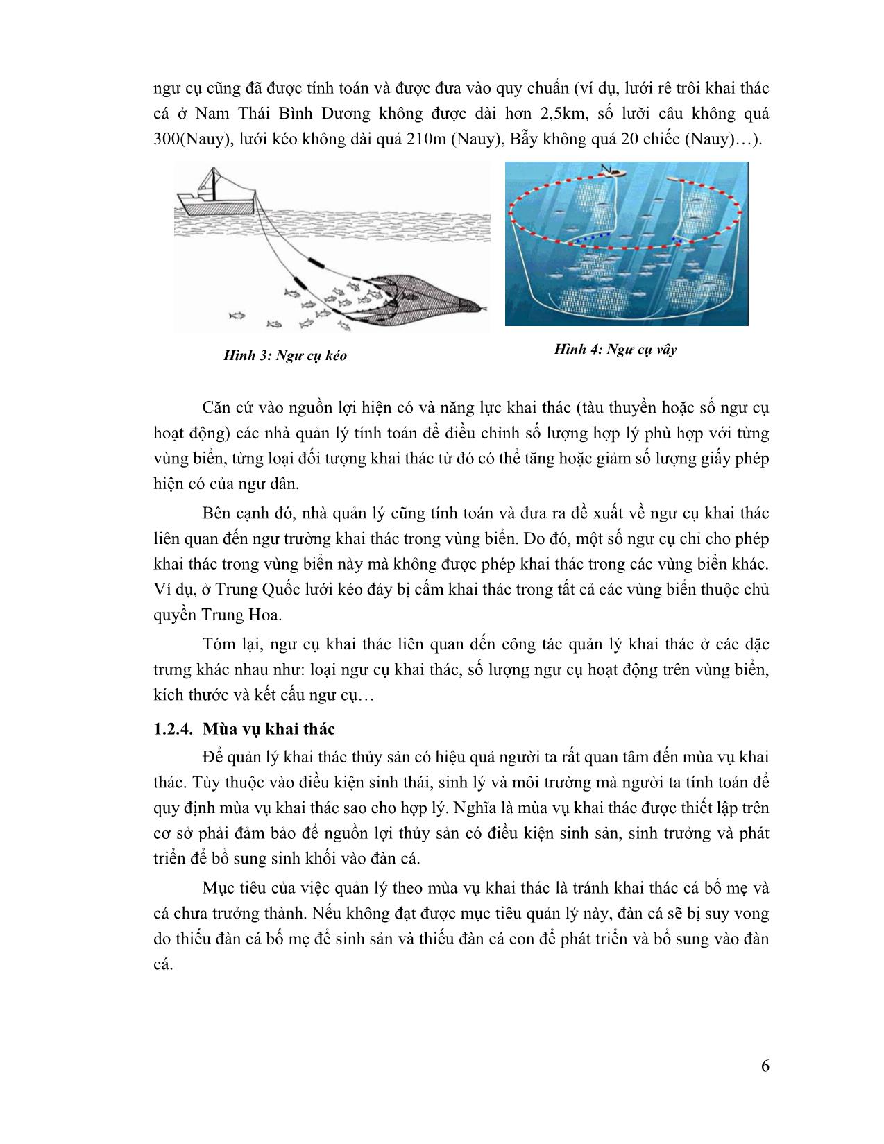 Bài giảng Quy hoạch và chính sách nghề cá trang 6