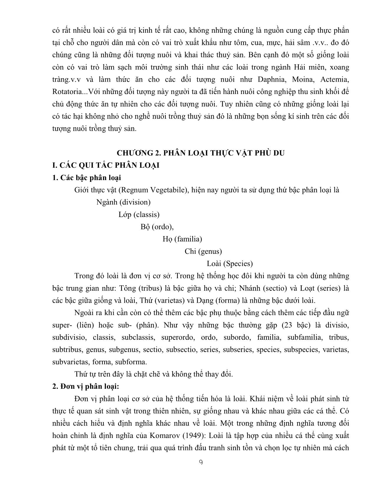 Bài giảng Sinh thái thủy sinh vật trang 9