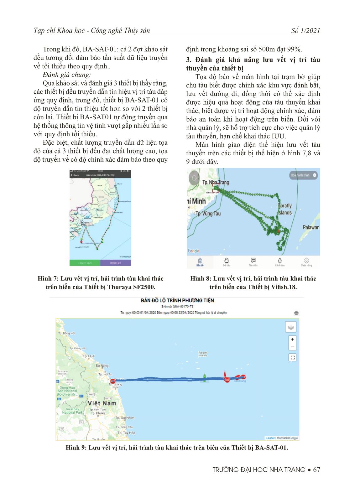 Nghiên cứu đánh giá hoạt động của thiết bị giám sát tàu cá ở khu vực Miền Trung trang 5