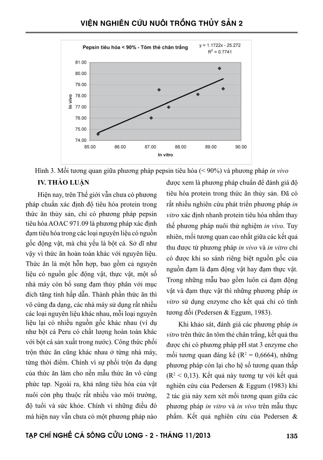 Nghiên cứu xây dựng quy trình phân tích đạm tiêu hóa trong thức ăn tôm thẻ chân trắng (litopenaeus vannamei) trang 9