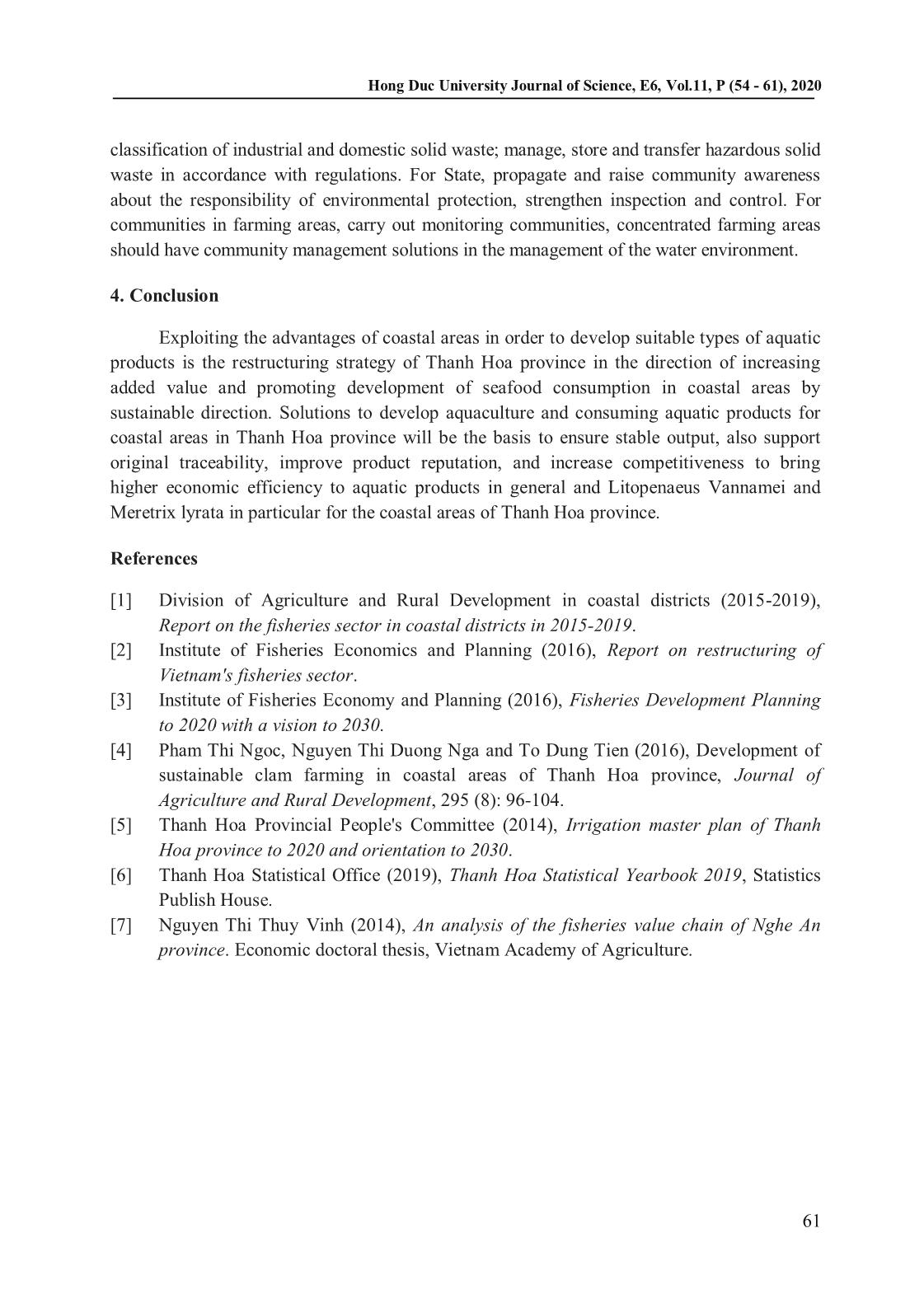 Solutions for developing aquaculture and aquatic products consumption in coastal areas of Thanh hoa province trang 9