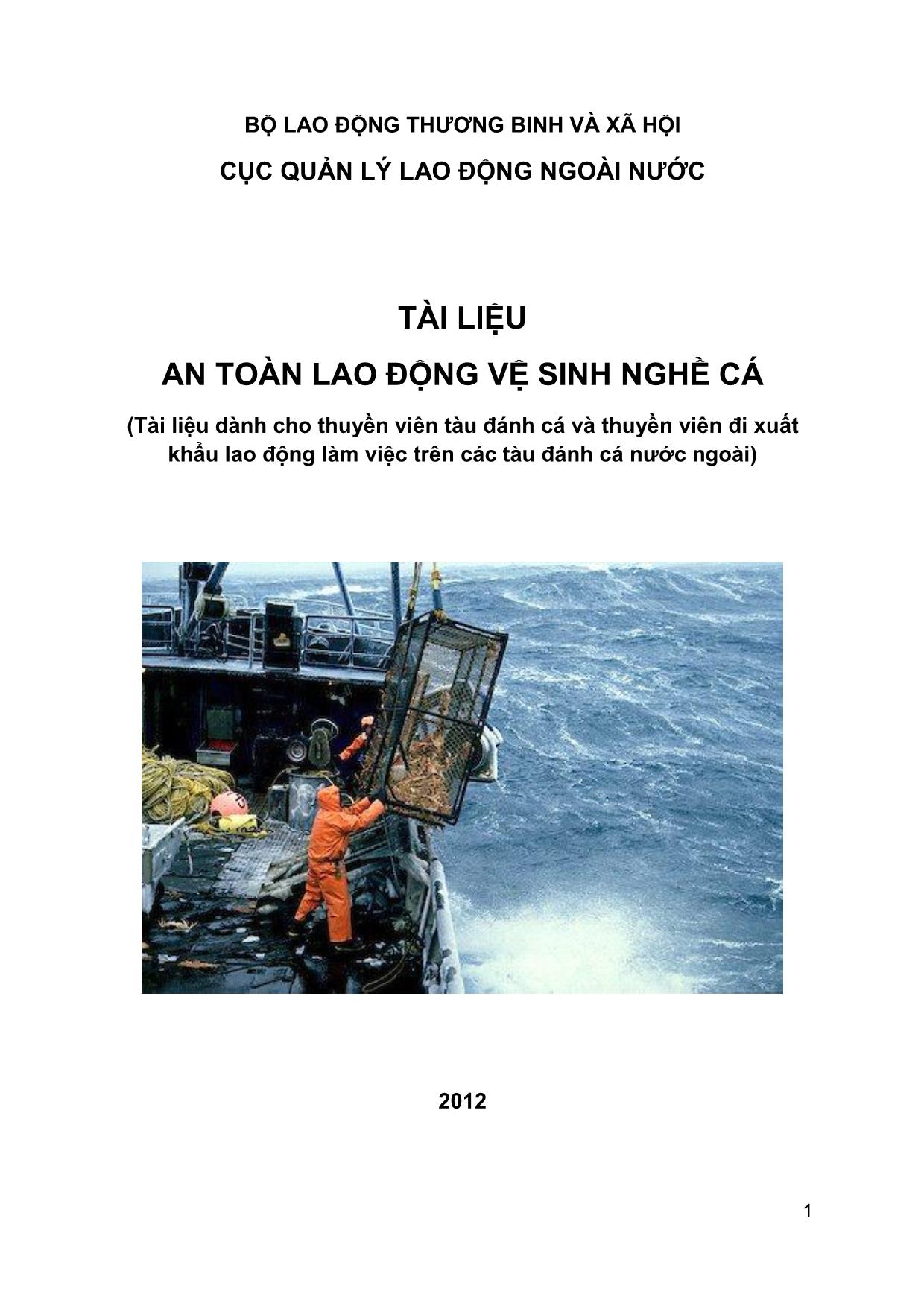 Tài liệu an toàn lao động vệ sinh nghề cá trang 1