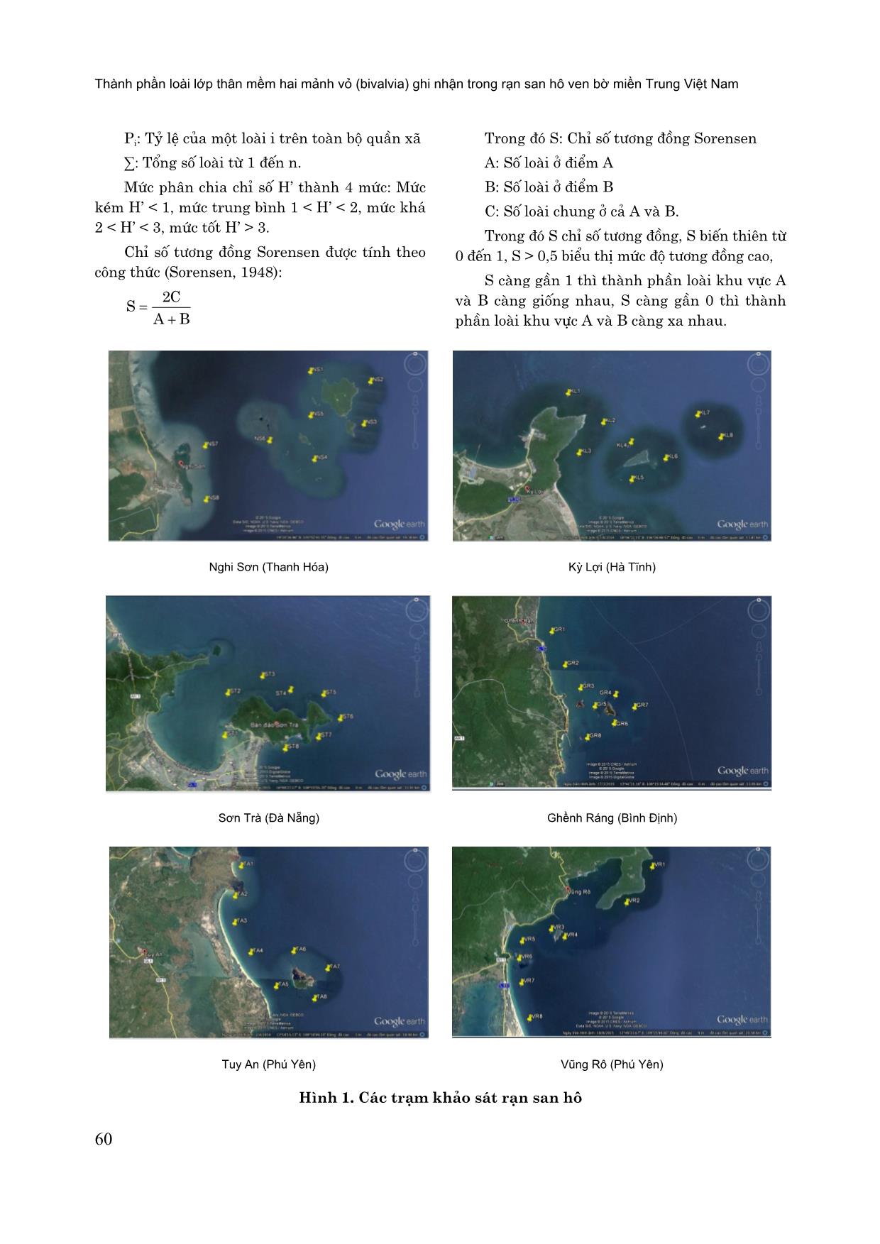 Thành phần loài lớp thân mềm hai mảnh vỏ (bivalvia) ghi nhận trong rạn san hô ven bờ miền trung Việt Nam trang 3