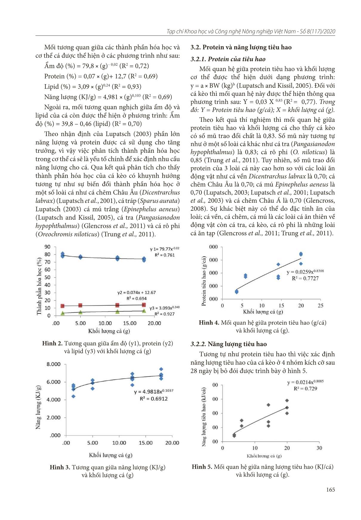Ứng dụng mô hình năng lượng sinh học để xác định nhu cầu protein và năng lượng của cá kèo (pseudapocryptes elongates) trang 3