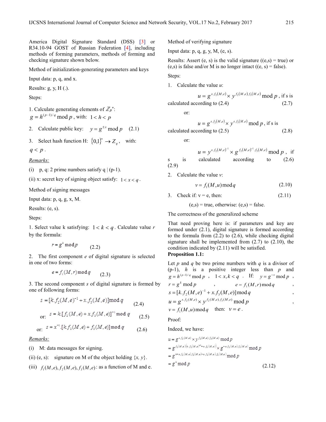 A design method of digital signature scheme based on discrete logarithm problem trang 2