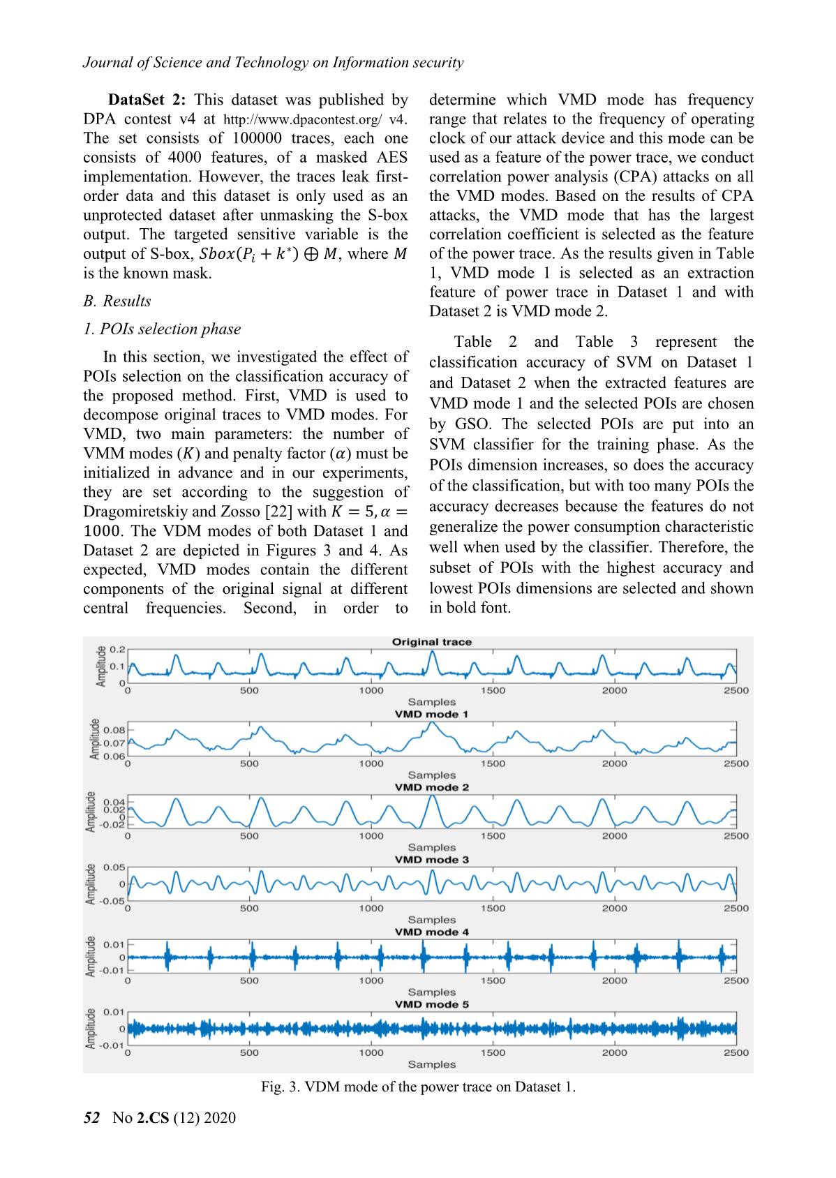 A novel points of interest selection method for svm - Based profiled attacks trang 8