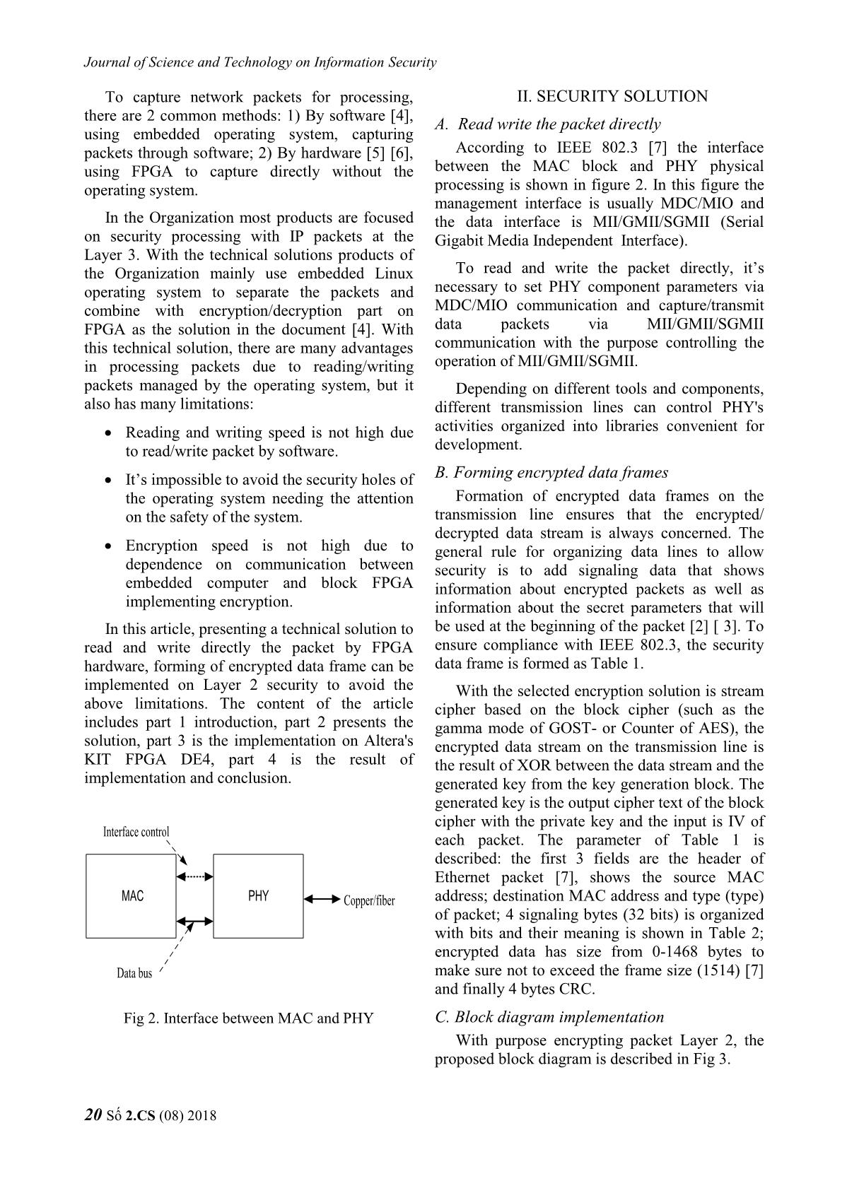 A solution for packet security 1 Gbps on layer 2 with technology FPGA trang 2