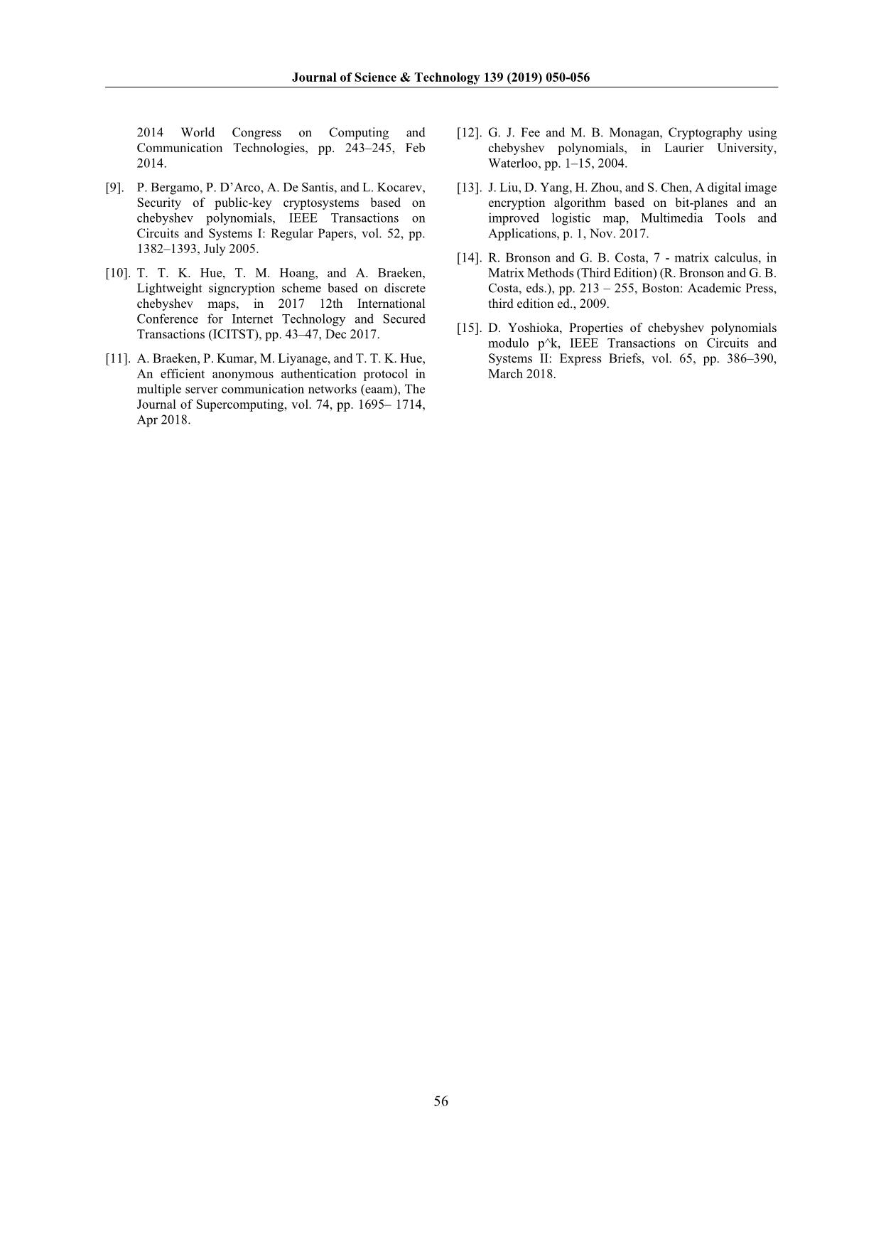Hybrid - Key agreement protocol based on chebyshev polynomials trang 7