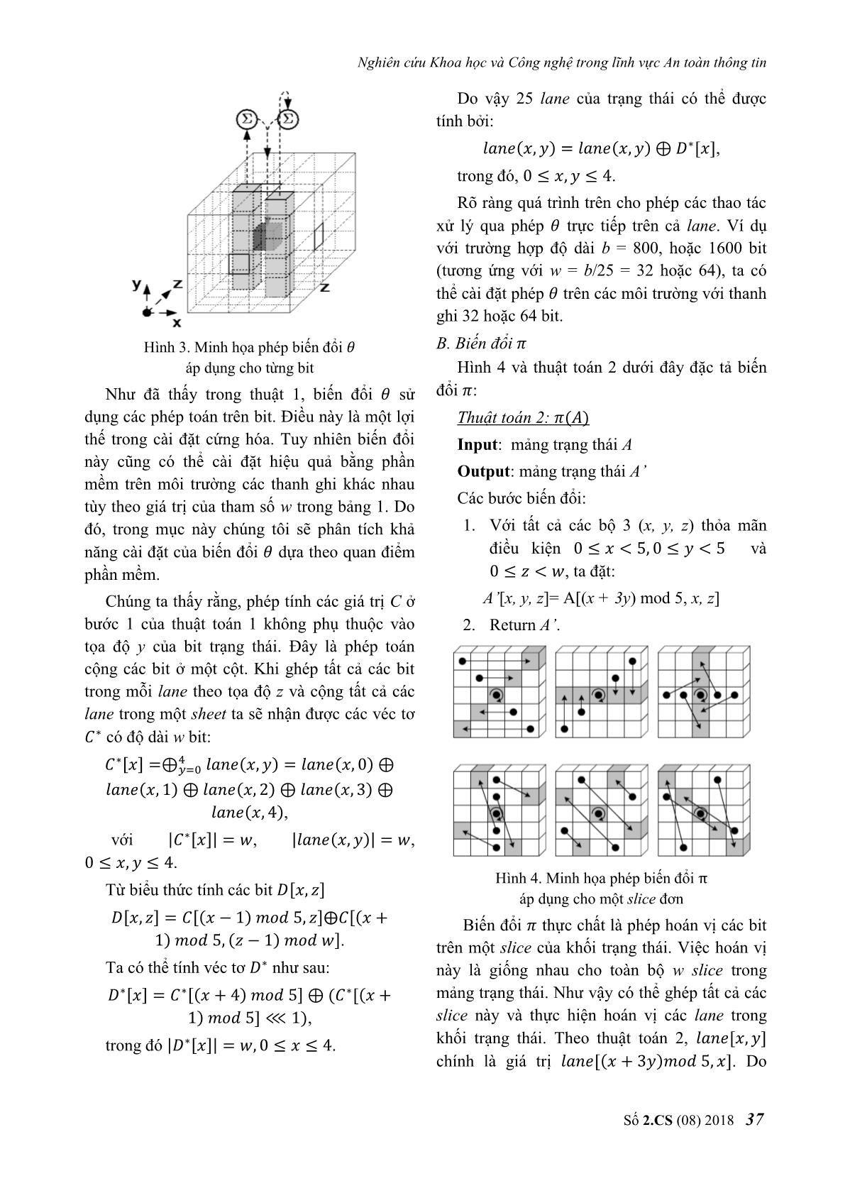 Phân tích các thành phần mật mã trong hoán vị Keccak - P trang 4