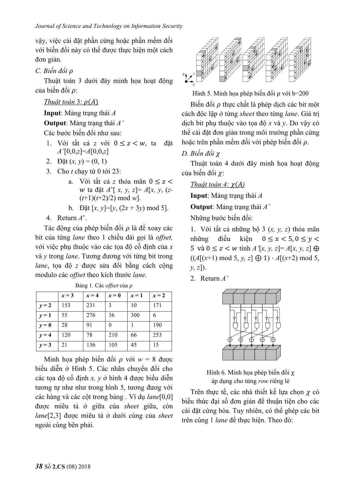 Phân tích các thành phần mật mã trong hoán vị Keccak - P trang 5