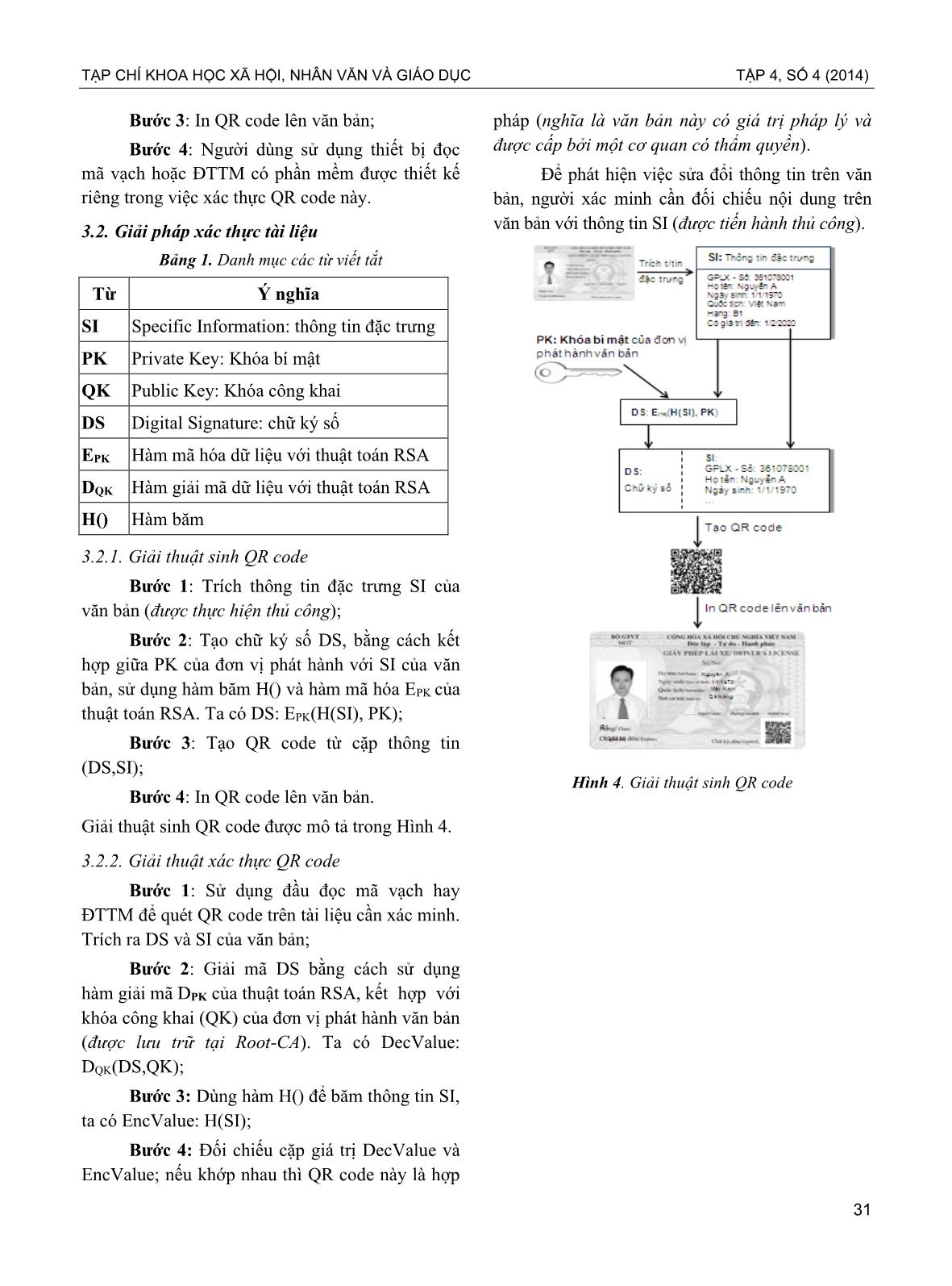 Ứng dụng mã qr và chữ ký số trong phòng chống giả mạo văn bằng, chứng chỉ ở dạng bản in trang 4