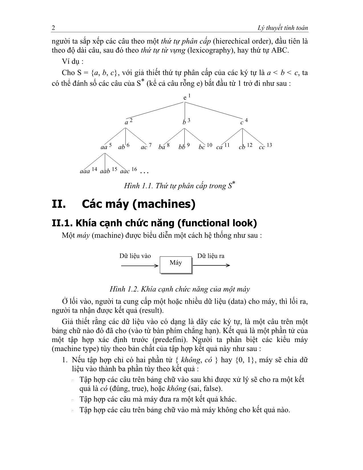 Giáo trình Lý thuyết tính toán trang 8