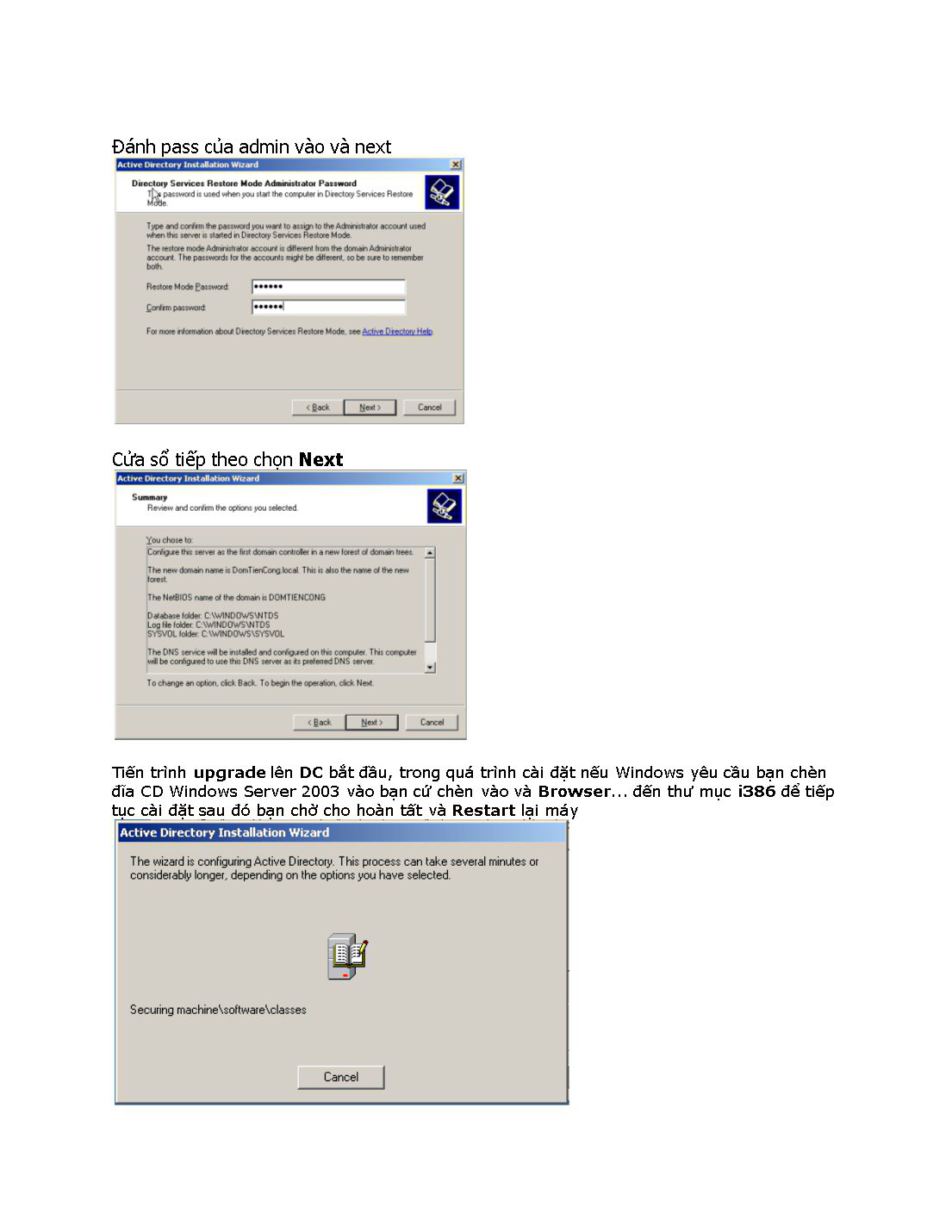 Đề tài Lap Windows server 2003 trang 6