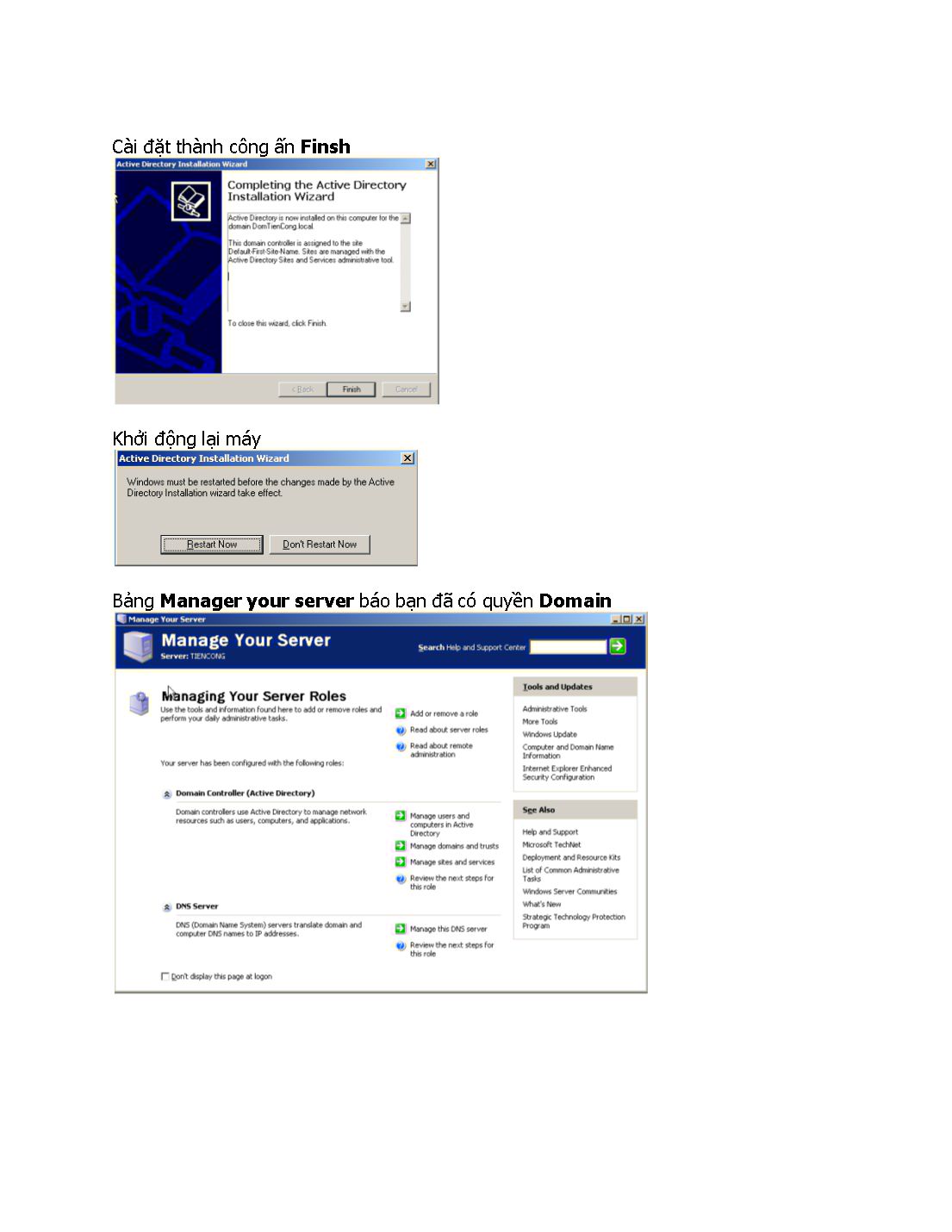 Đề tài Lap Windows server 2003 trang 7