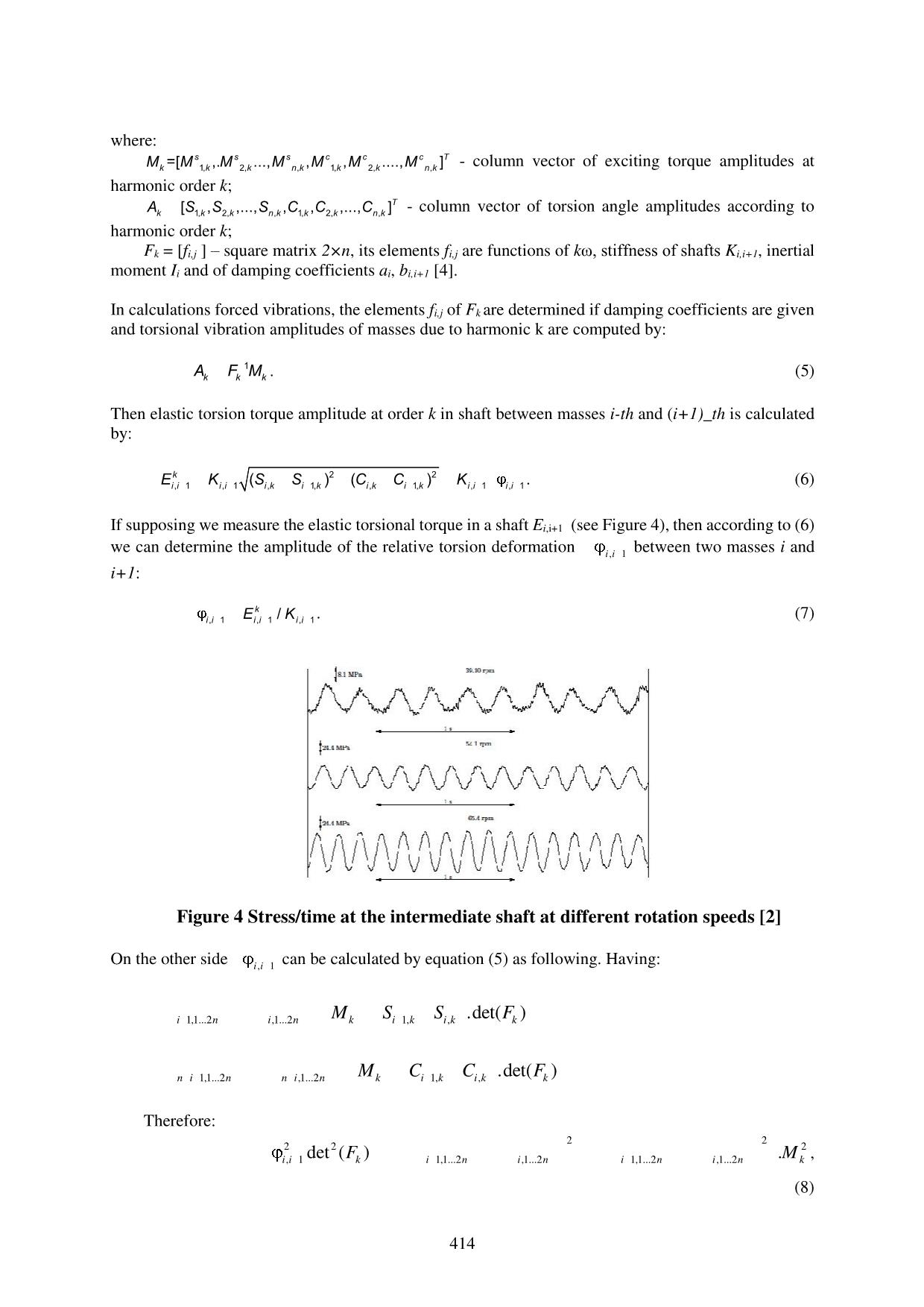 The determining torsional vibration damping coefficients algorithm for computing marine shafting’s vibrations trang 4