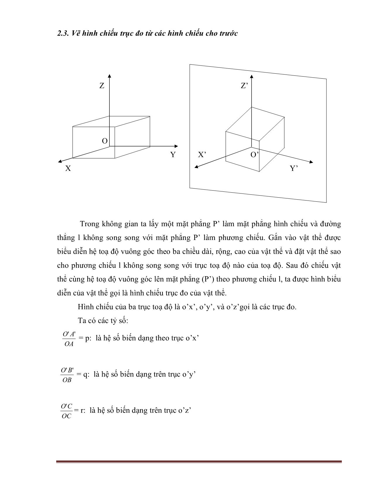 Sáng kiến kinh nghiệm Phương pháp dạy phần Vẽ kĩ thuật môn Công nghệ lớp 8 tại trường THCS Khương Mai trang 8