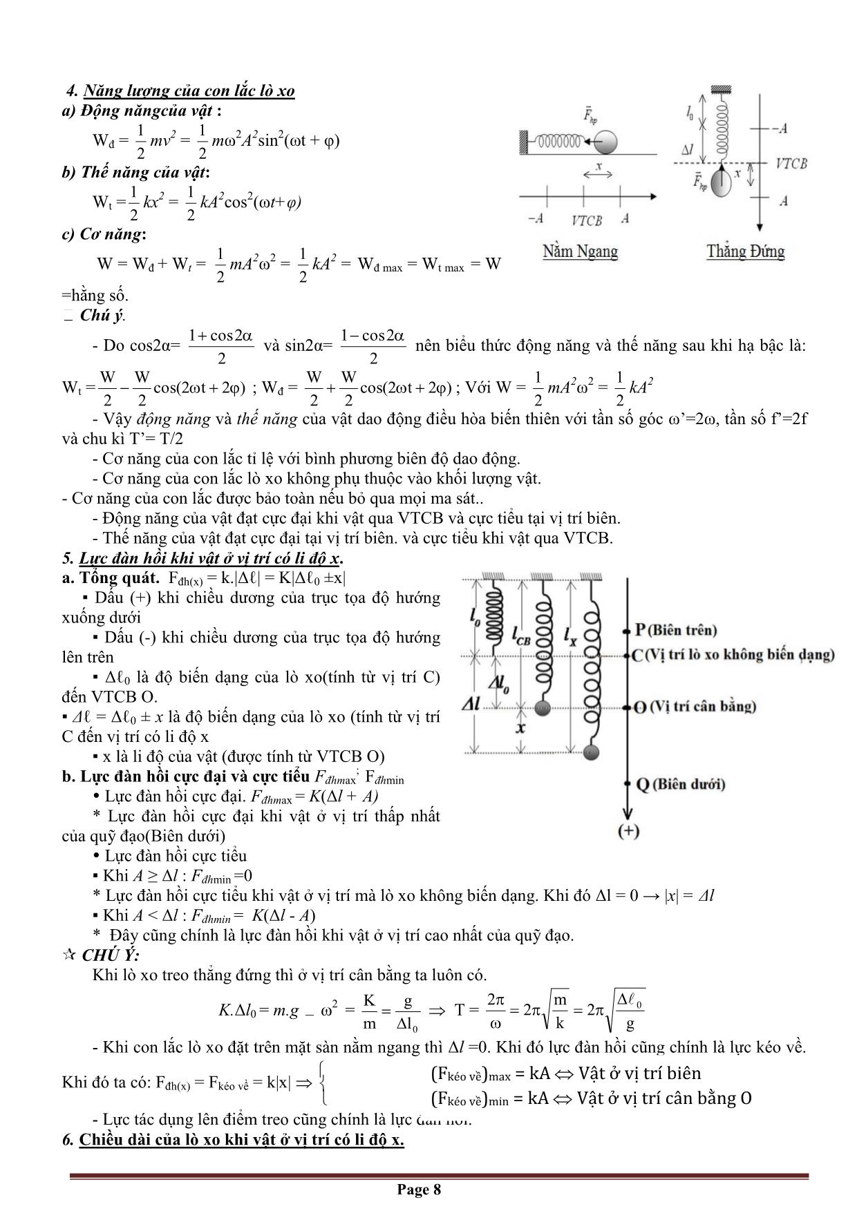 Các chuyên đề lý thuyết Vật lý 12 trang 8