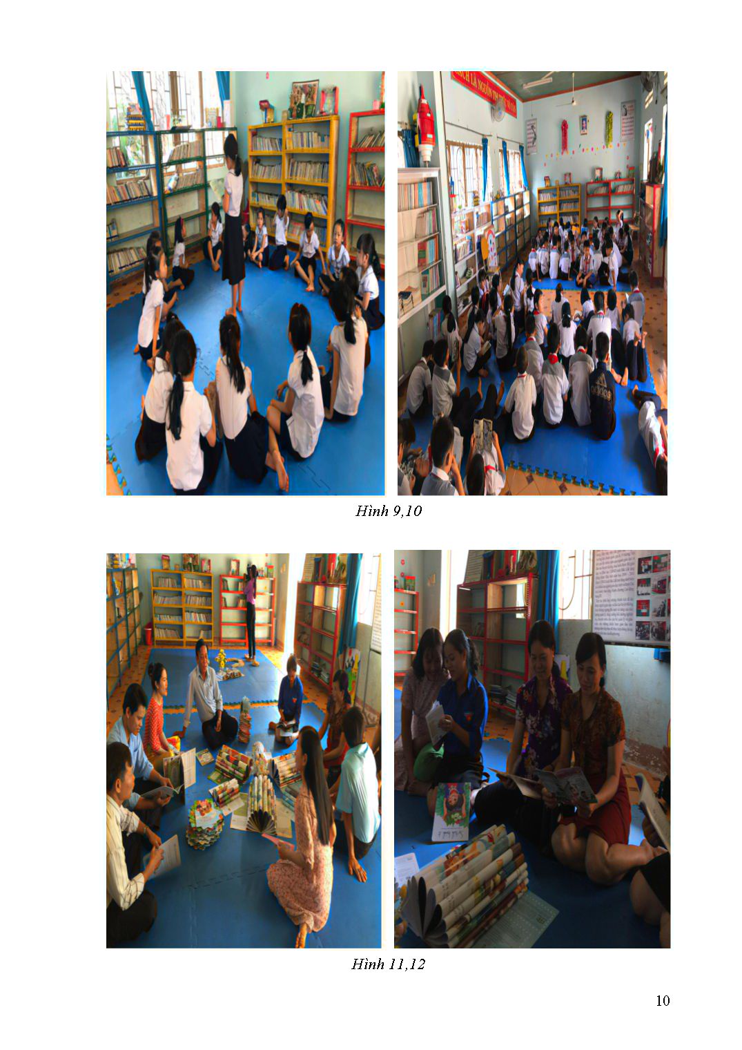 Mẫu Báo cáo giải pháp công tác quản lý - Một số biện pháp hướng dẫn phát triển hoạt động đọc của Thư viện Trường Tiểu học Krông Ana trang 10