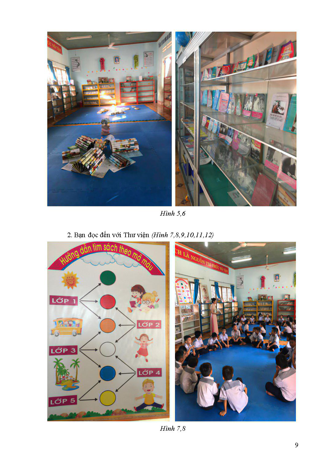 Mẫu Báo cáo giải pháp công tác quản lý - Một số biện pháp hướng dẫn phát triển hoạt động đọc của Thư viện Trường Tiểu học Krông Ana trang 9