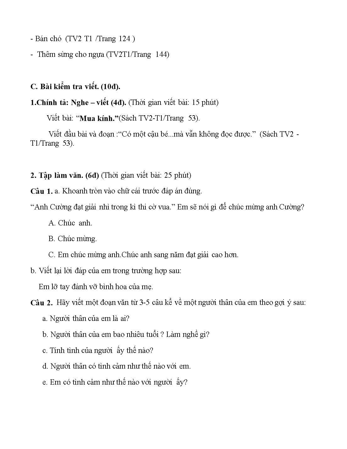 Đề cương ôn tập môn tiếng Việt lớp 2 trang 7