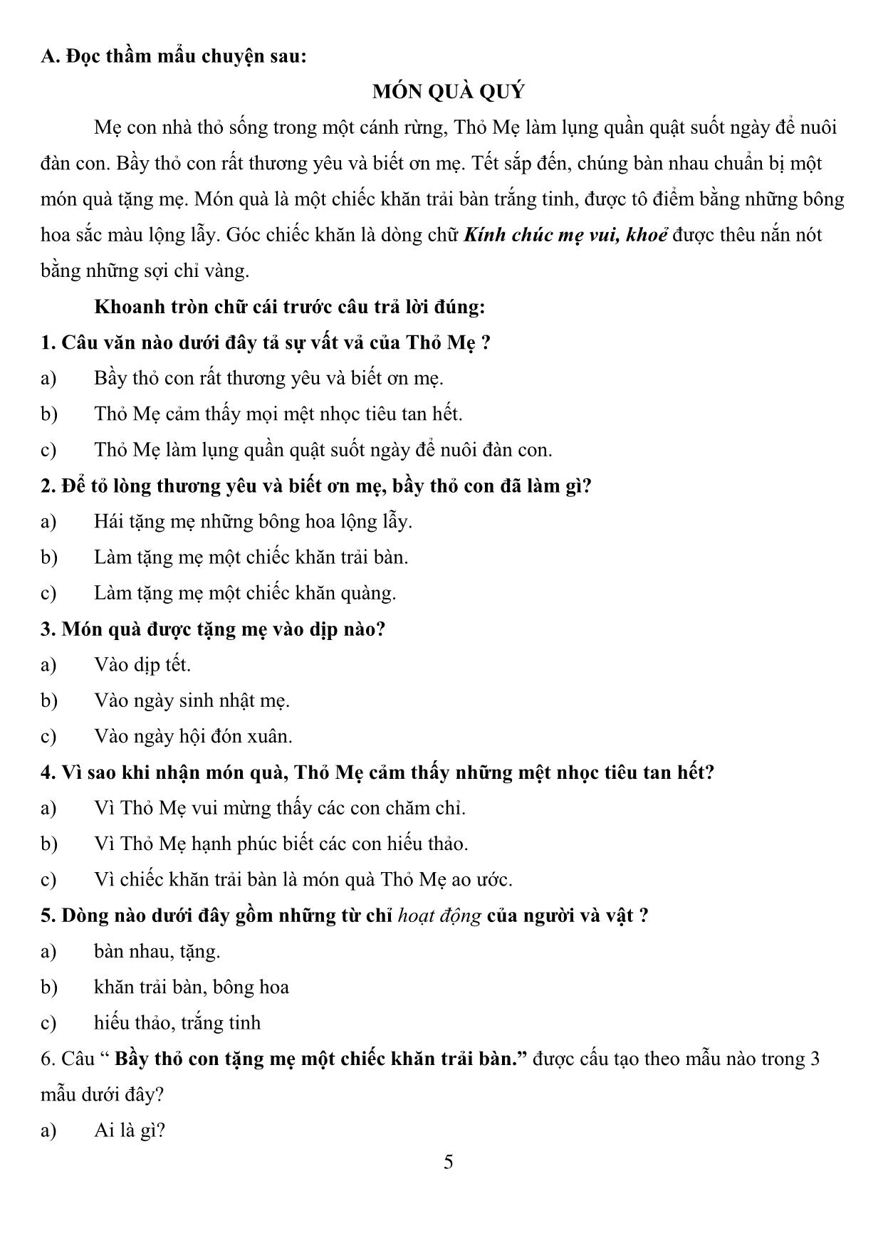 Đề cương ôn tập môn Toán 2 - Trường Tiểu học Nguyễn Văn Bá trang 5