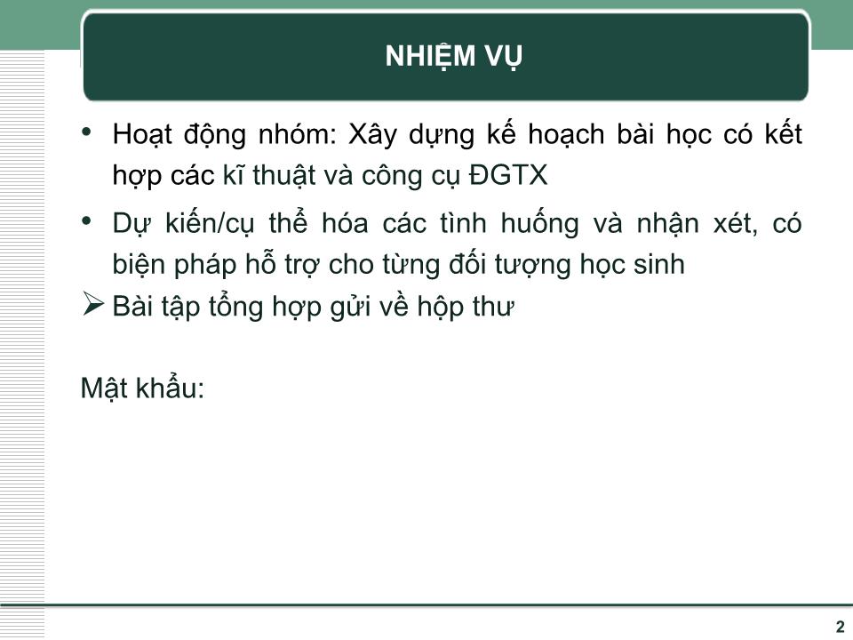 Tin học - Nâng cao năng lực đánh giá thường xuyên học sinh tiểu học trang 2